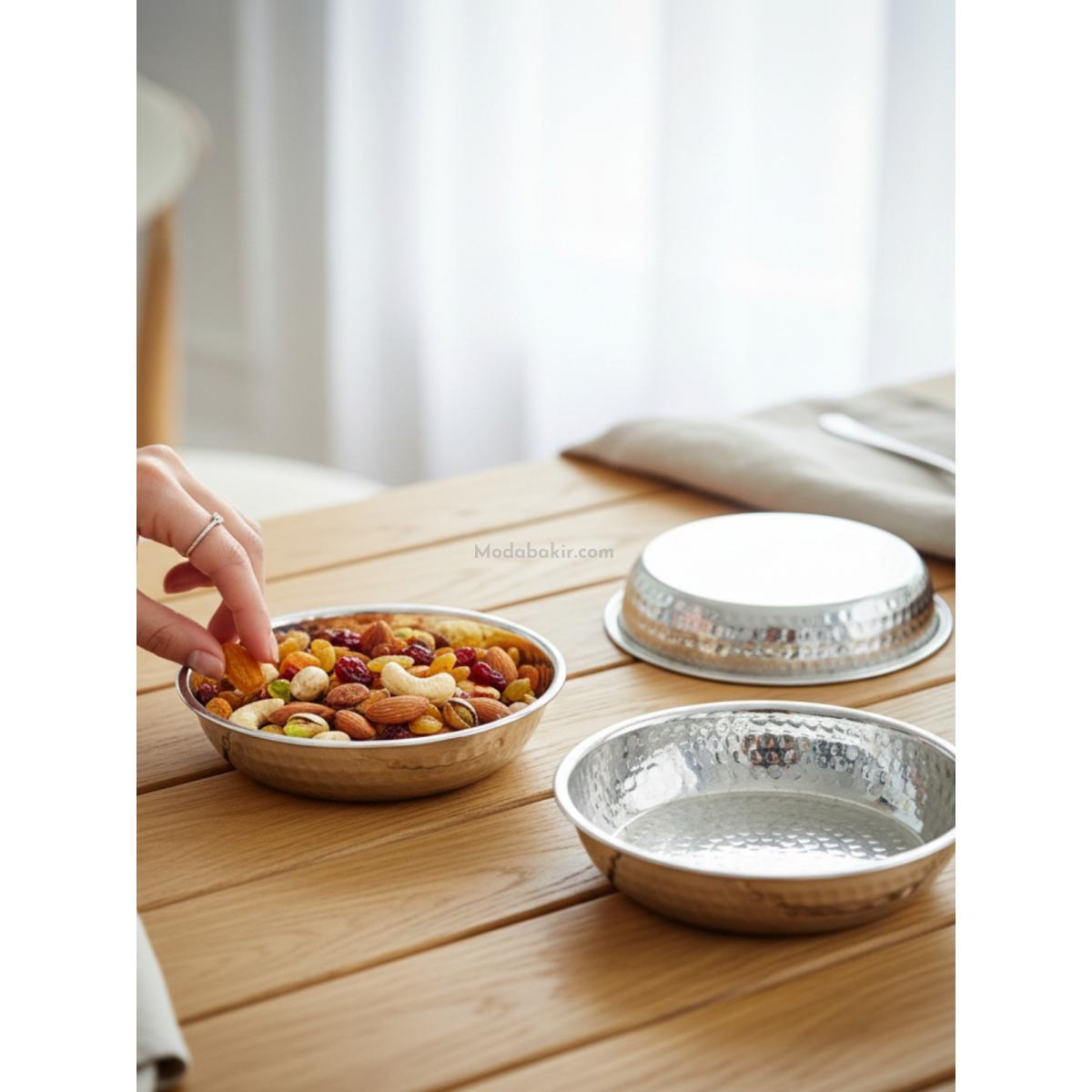 Copper Breakfast / Serving Bowl (Tin-Lined) 12.5 cm - Görsel 5