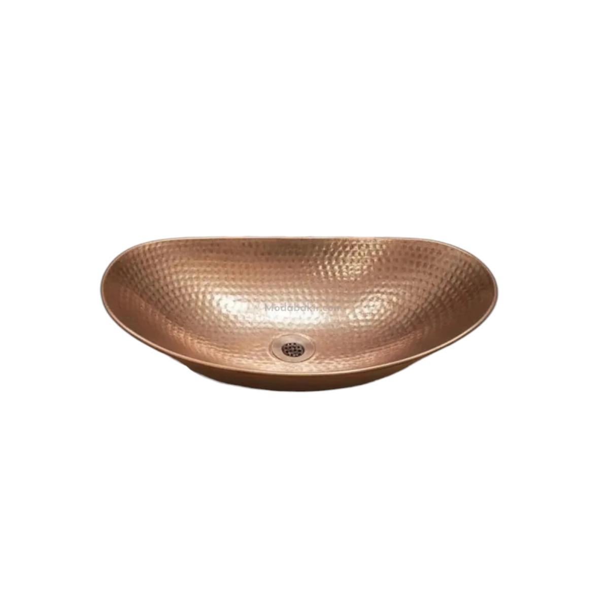 Bakır Oval lavabo - Görsel 2
