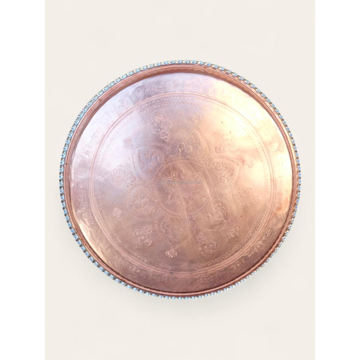 Bakır Sini Modabakir 55 Cm - Görsel 5