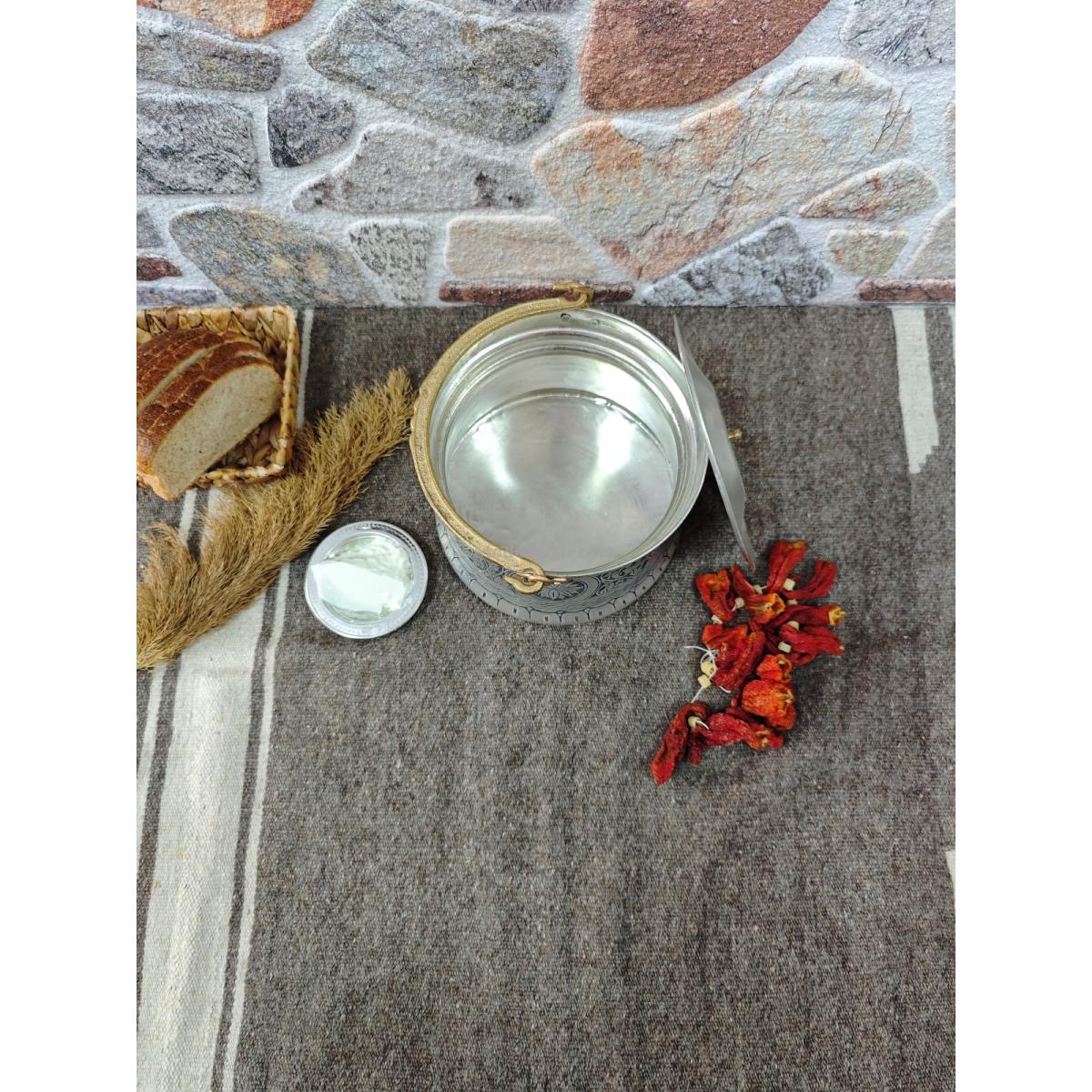 Bakır Yoğurt Bakraç 5 Lt - Görsel 4
