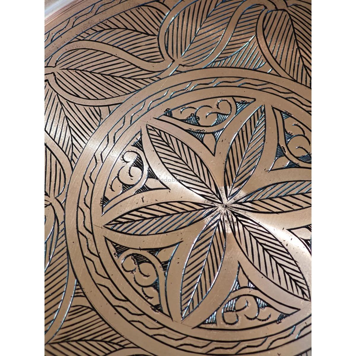 Bakır İşlemeli Tepsi 36 Cm 1.2 mm - Görsel 4