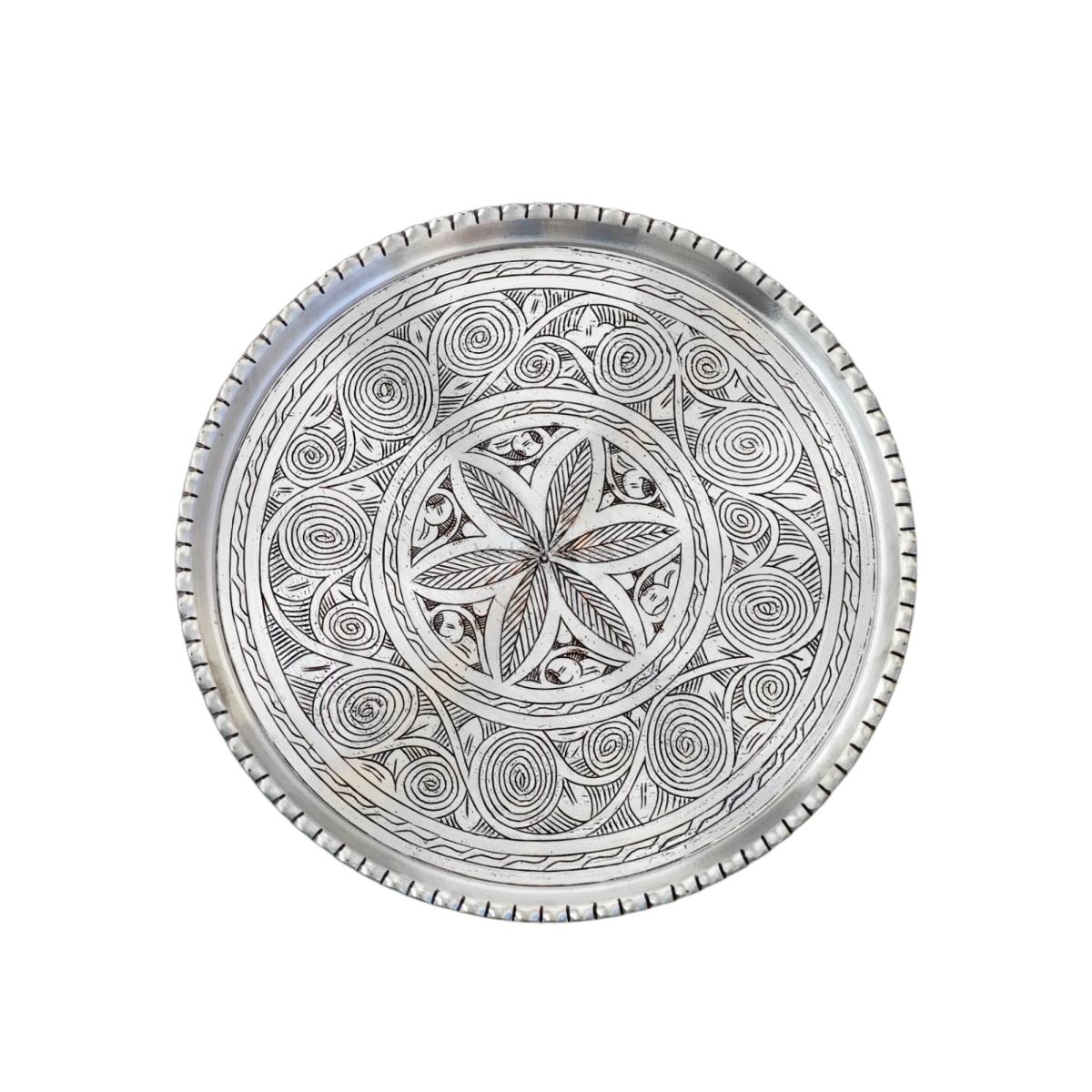 Bakır İşlemeli Tepsi 36 Cm 1.2 mm - Görsel 5