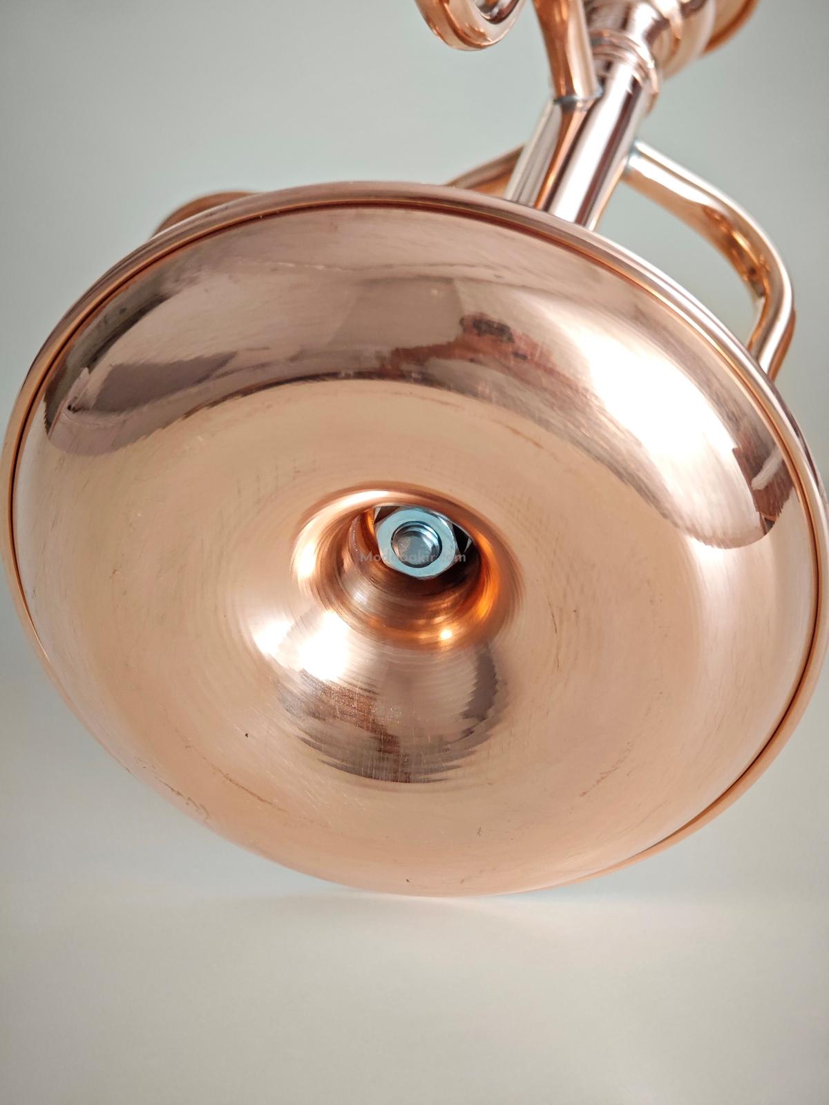 3 Lü Şamdan Mumluk Bakır - Görsel 6