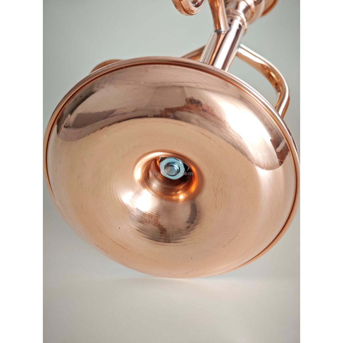 3 Lü Şamdan Mumluk Bakır - Görsel 6