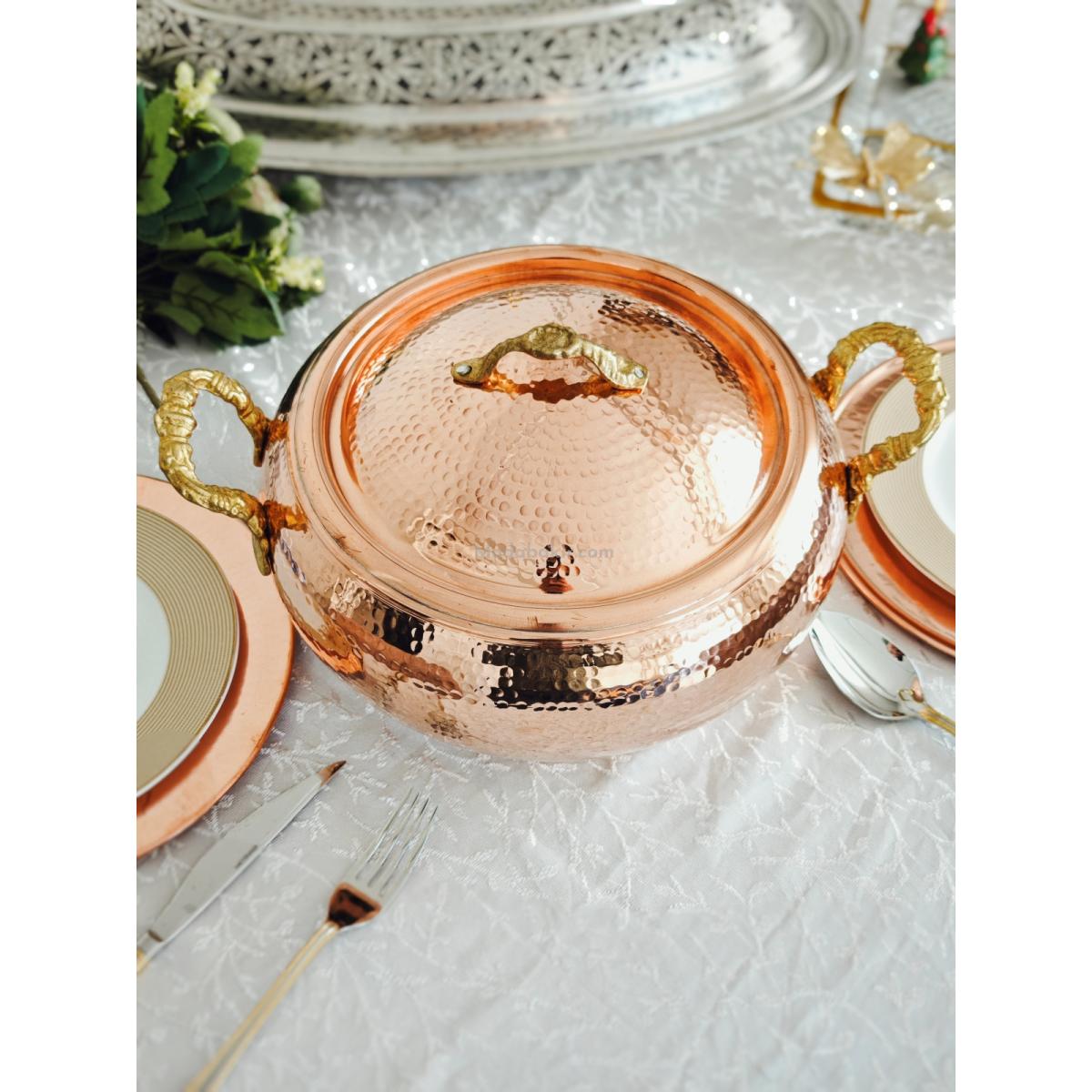 Bakır Güveç Tencere 3000 Ml - Görsel 2