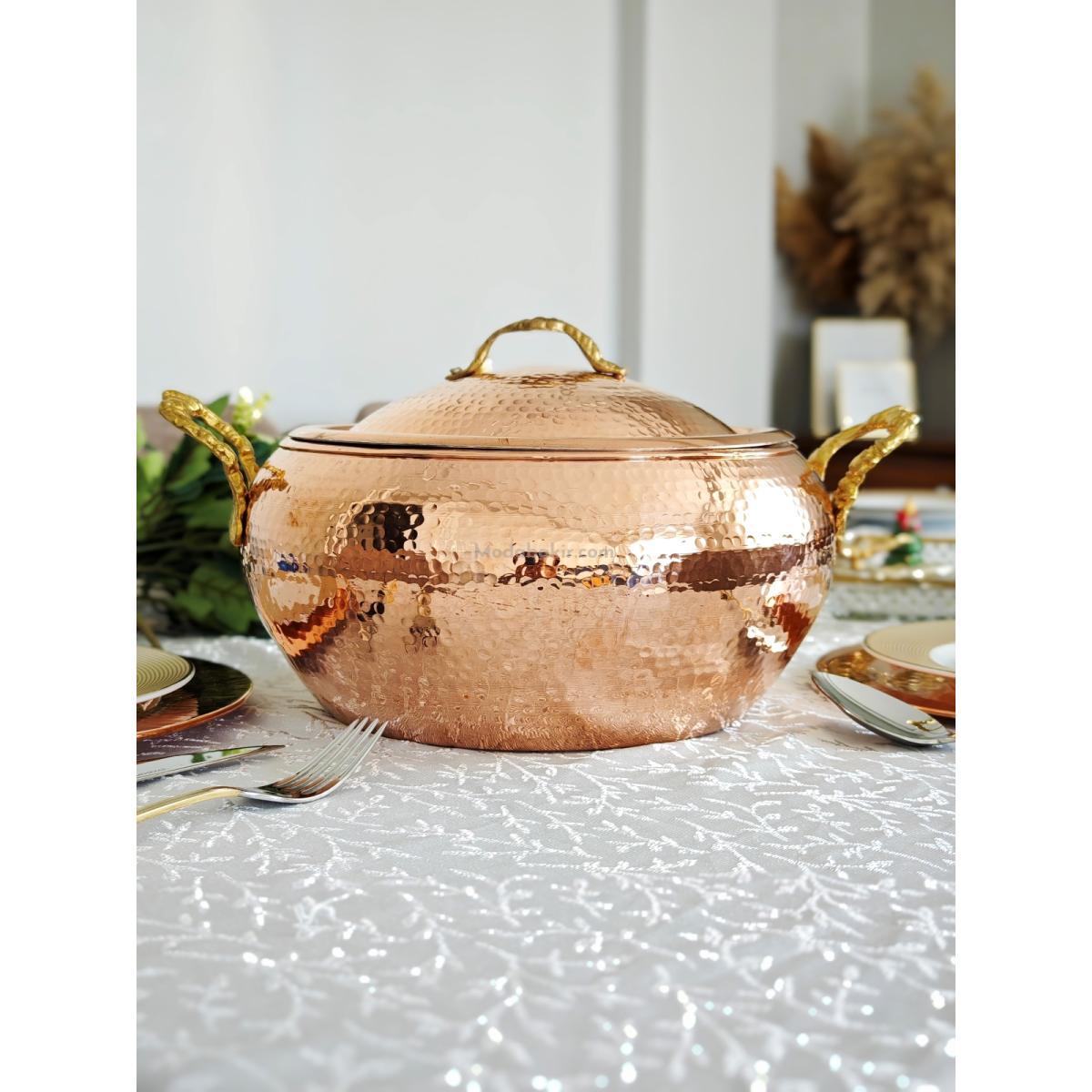 Bakır Güveç Tencere 3000 Ml - Görsel 5