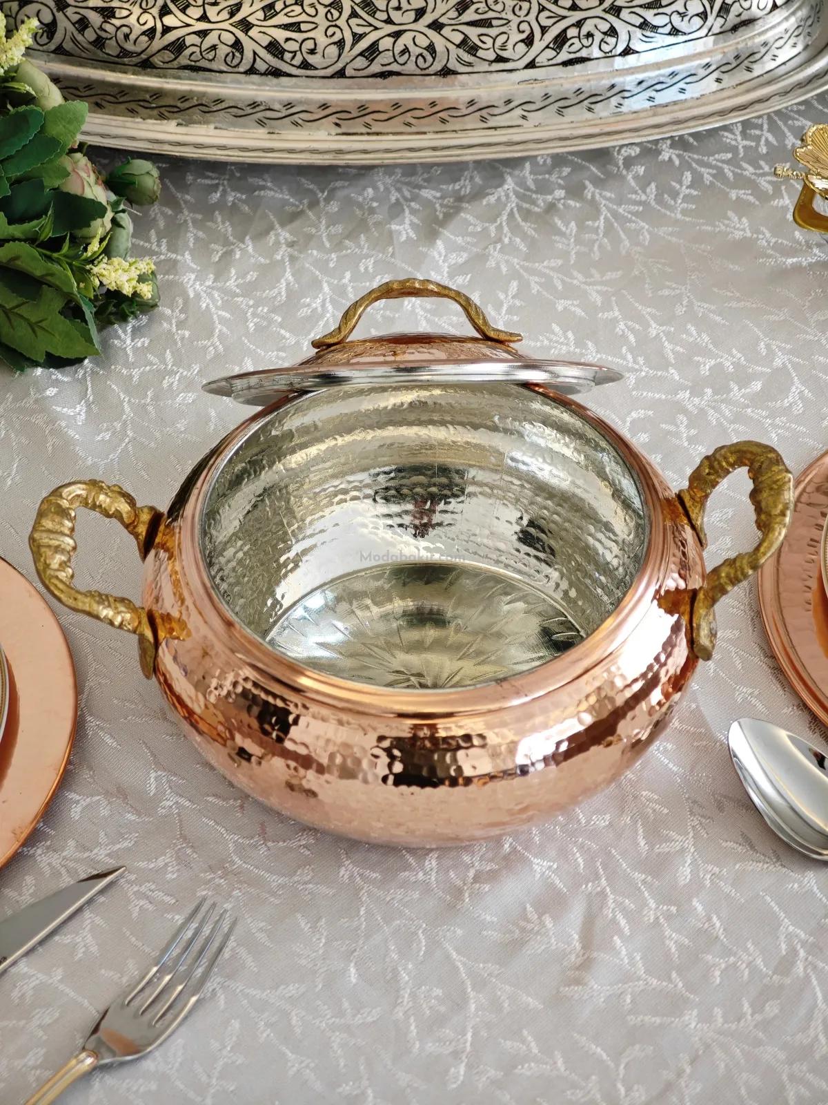 Bakır Güveç Tencere 2500 Ml - Görsel 5