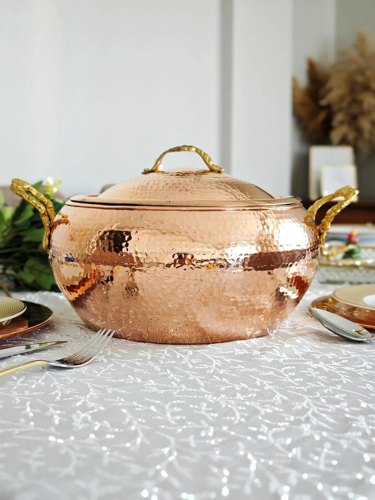 Bakır Güveç Tencere 4000 Ml - Görsel 3