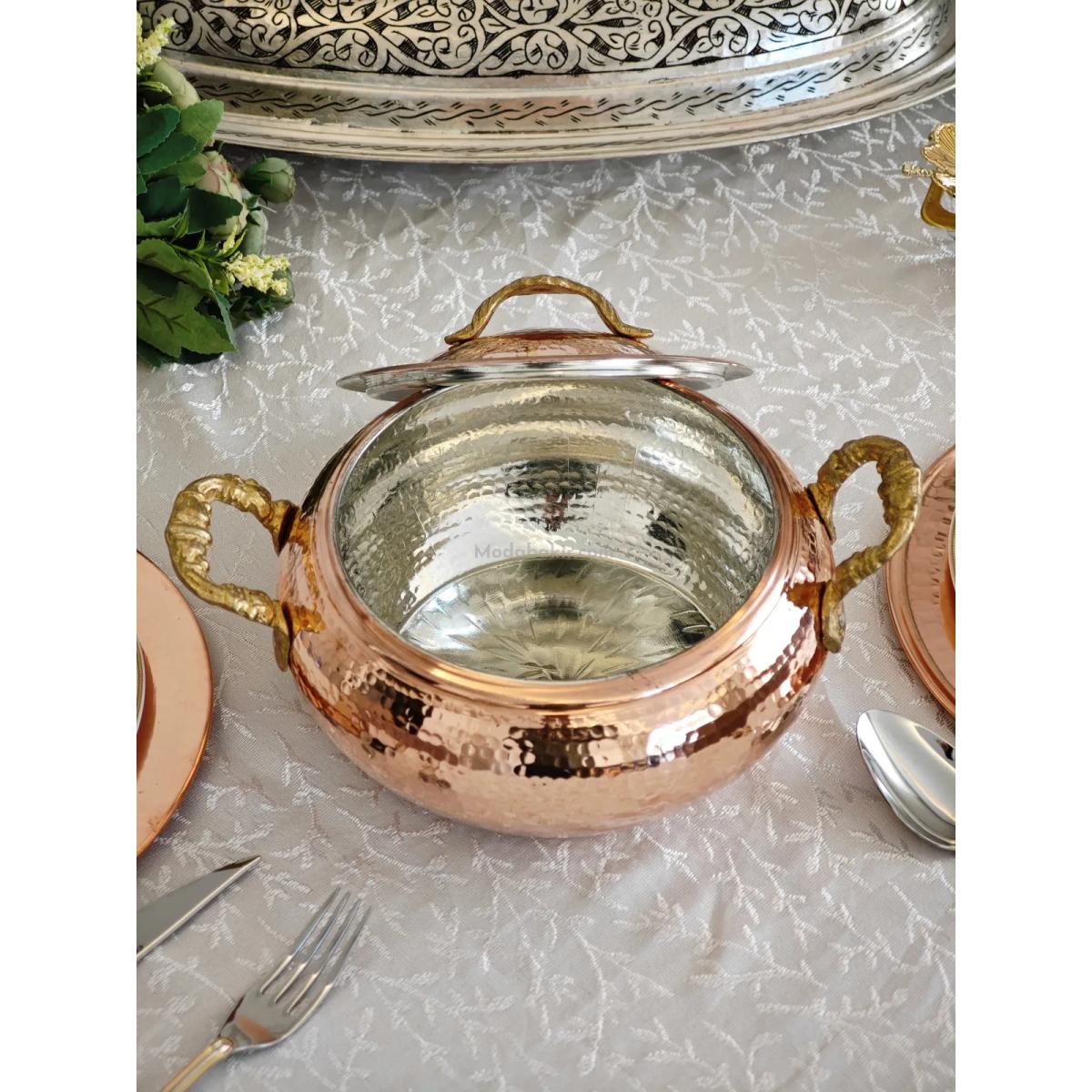 Bakır Güveç Tencere 4000 Ml - Görsel 5