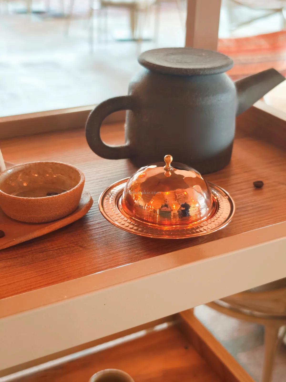 Kapaklı Bakır Şekerlik Kırmızı - Görsel 4