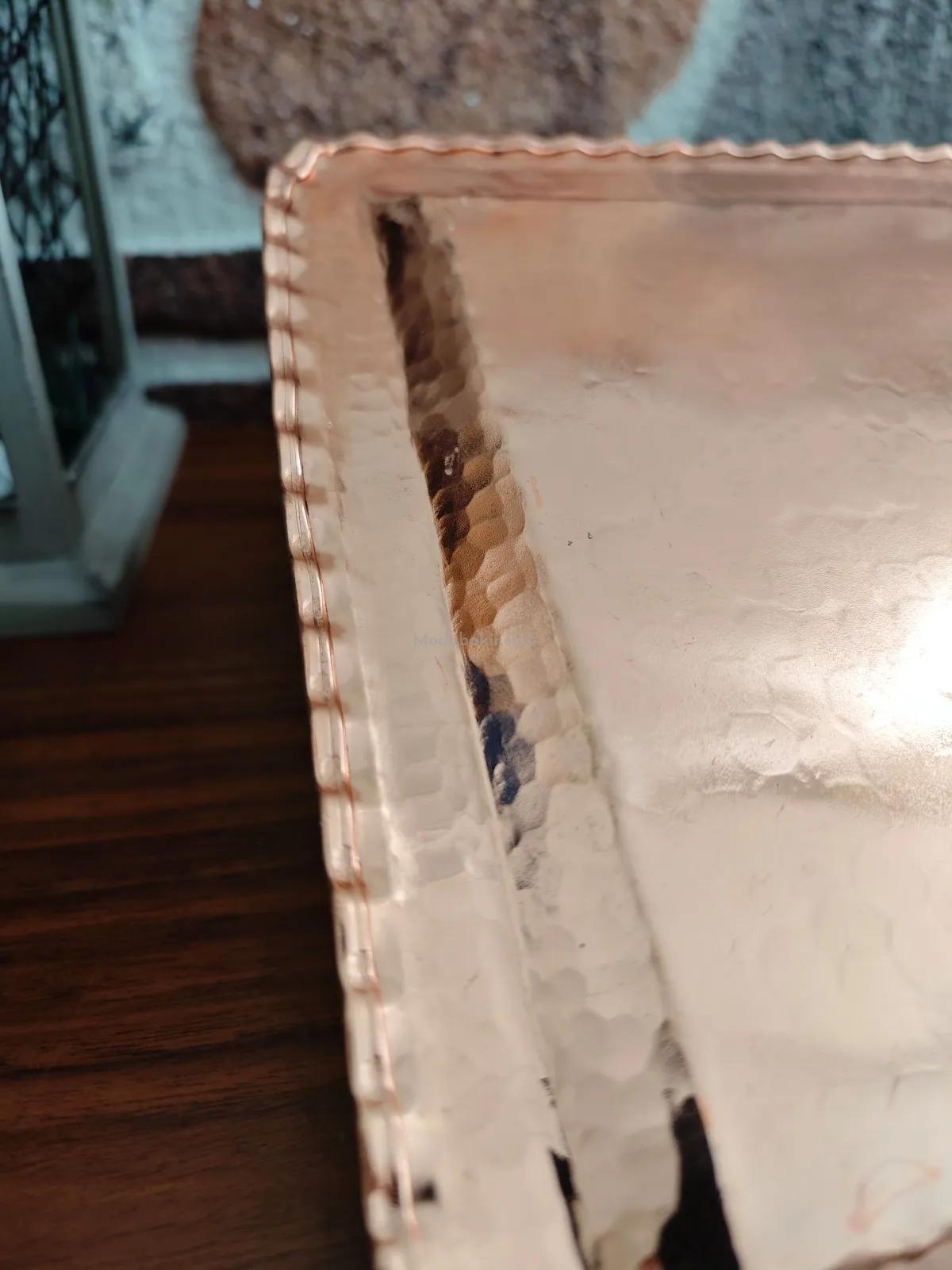 Bakır Dikdörtgen Tepsi - Görsel 4