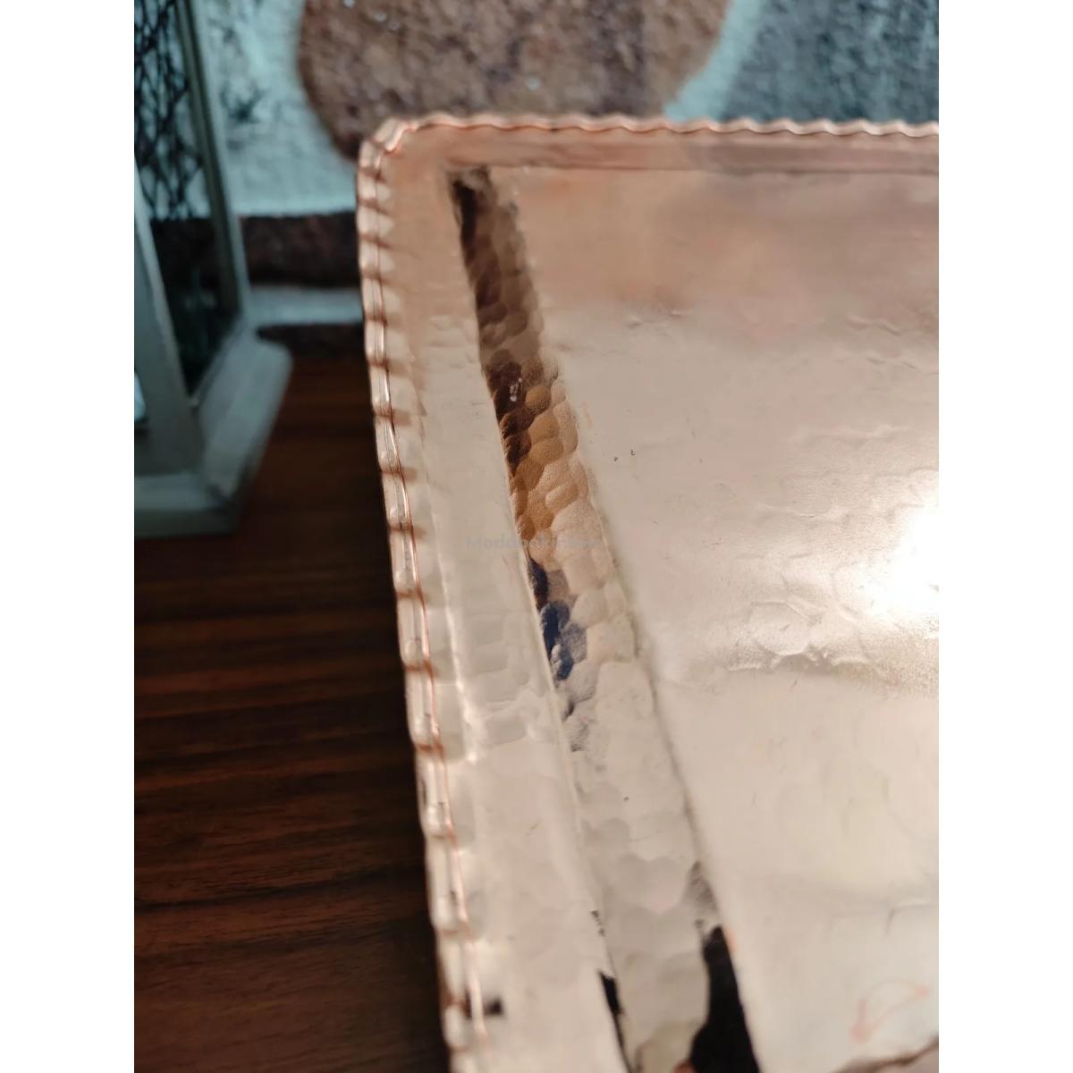 Bakır Dikdörtgen Tepsi - Görsel 4