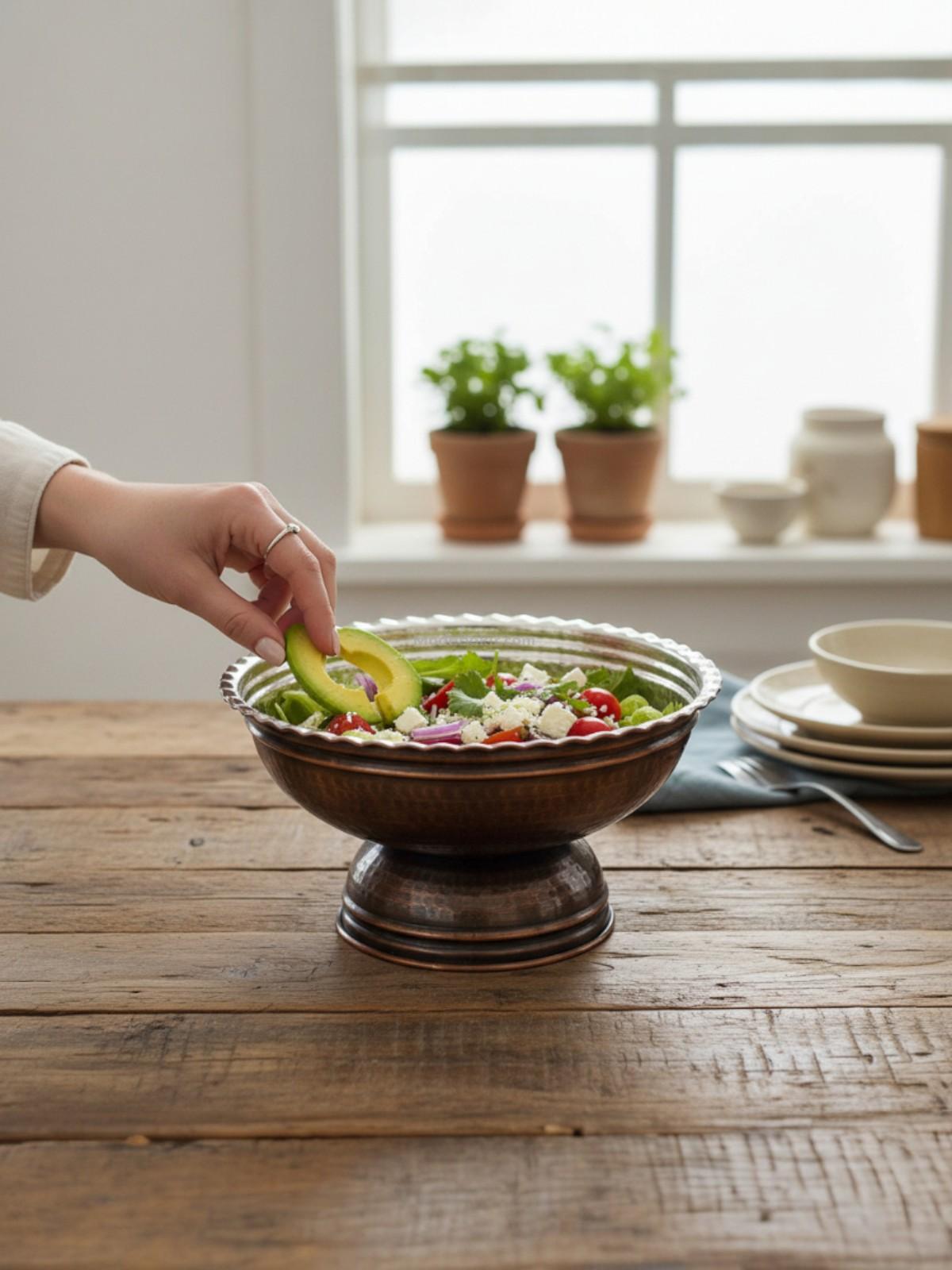 Bakır Ayaklı Kase - Görsel 4