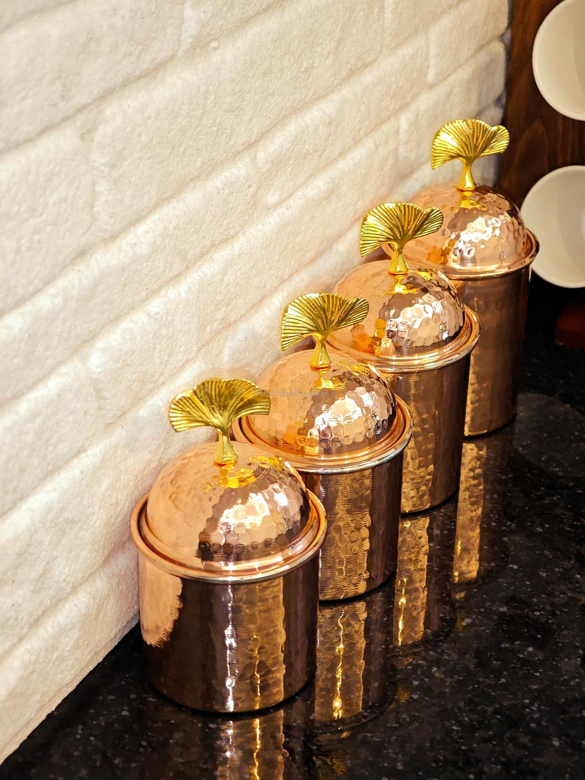 Bakır Baharatlık Takımı 4 Lü - Görsel 6