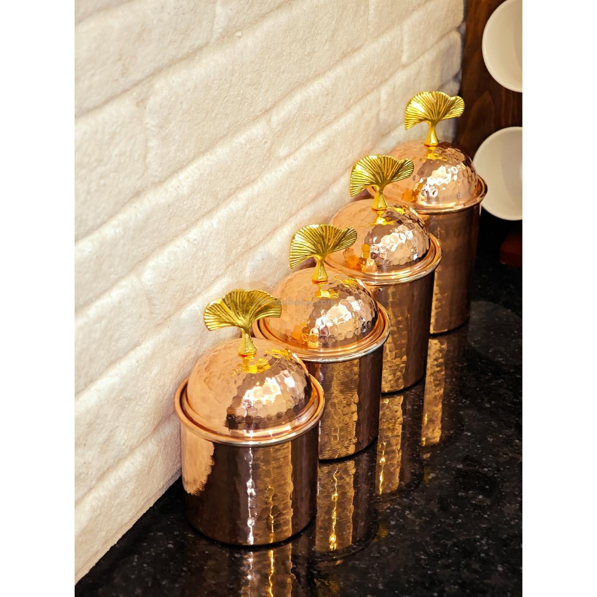 Bakır Baharatlık Takımı 4 Lü - Görsel 6