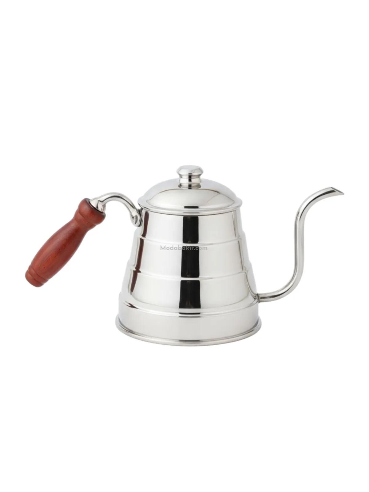 Bakır Filtre Kahve Demlik Nikel - Görsel 1