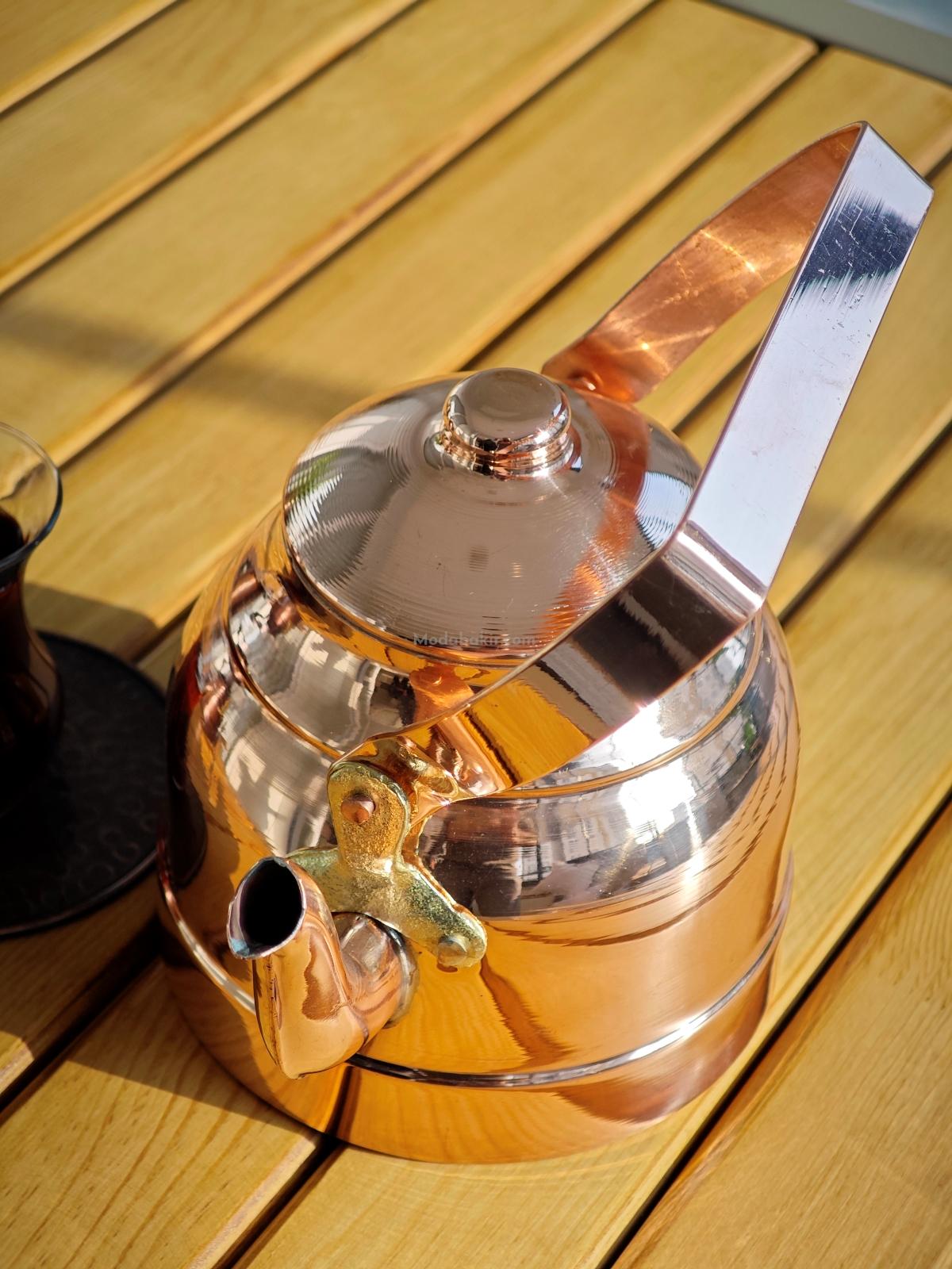 Bakır Bitki Çayı Demlik - Görsel 3