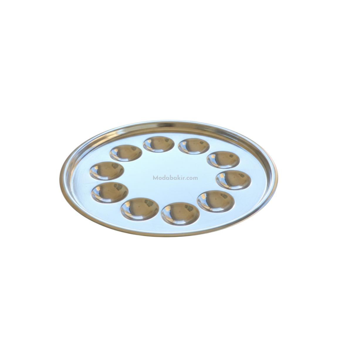 Bakır Bölmeli Tepsi 50 cm - Görsel 1