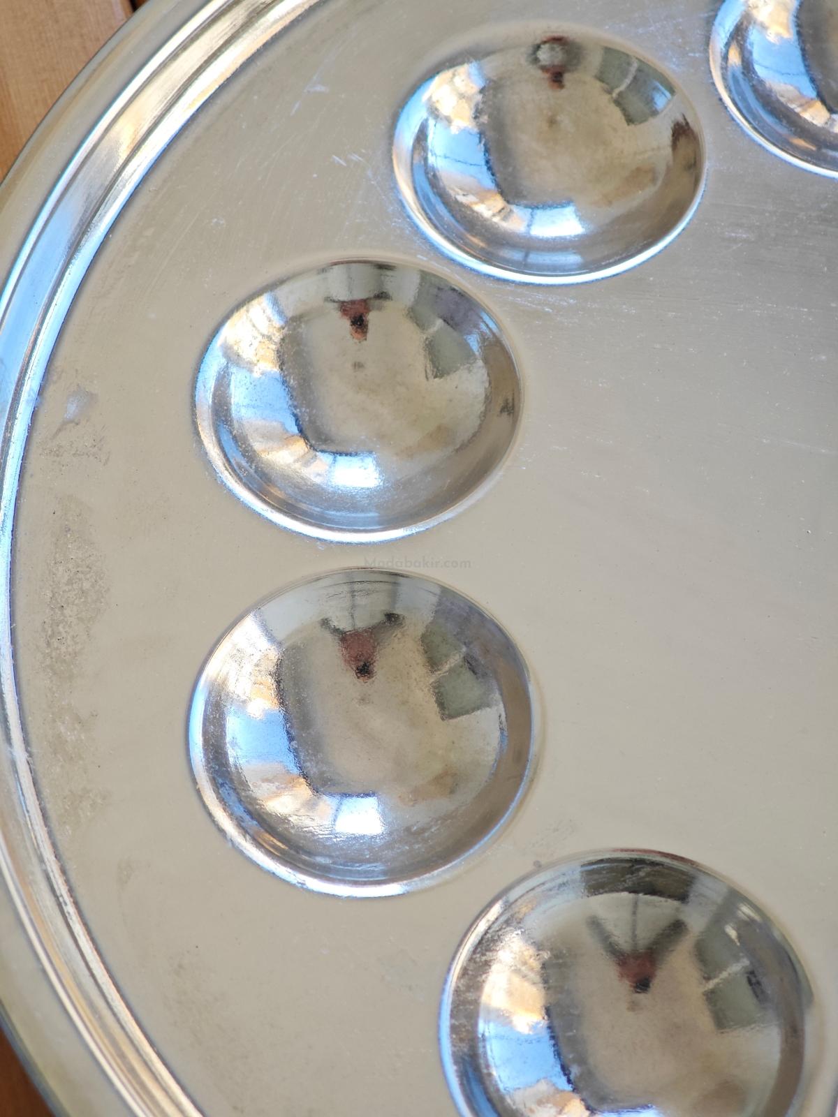 Bakır Bölmeli Tepsi 50 cm - Görsel 3