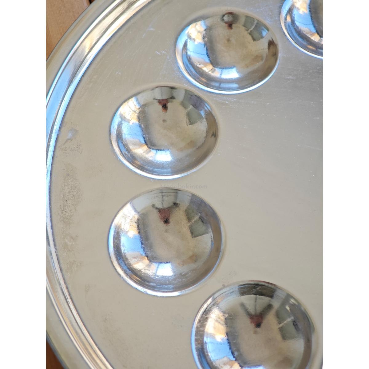 Bakır Bölmeli Tepsi 50 cm - Görsel 3