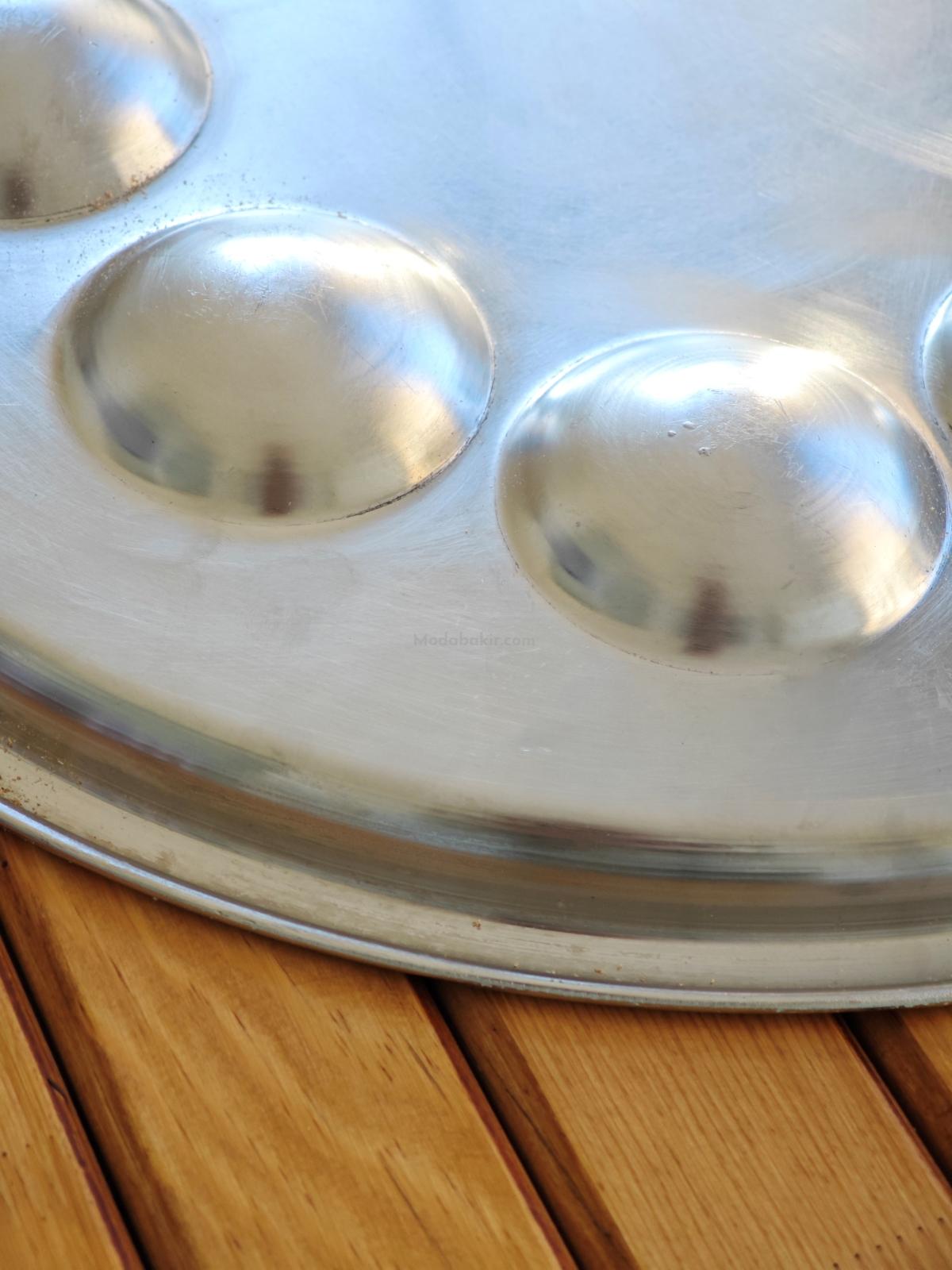 Bakır Bölmeli Tepsi 50 cm - Görsel 4