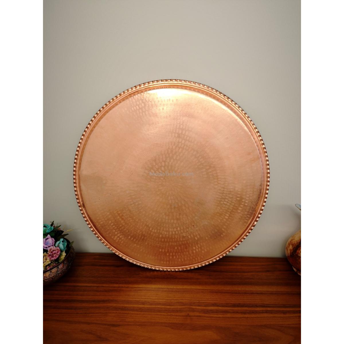 Bakır Çekiçli Sini 70 Cm - Görsel 2