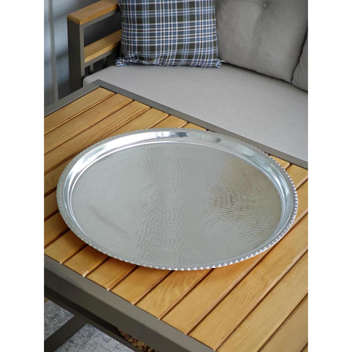 Bakır Çekiçli Sini 60 Cm - Görsel 6