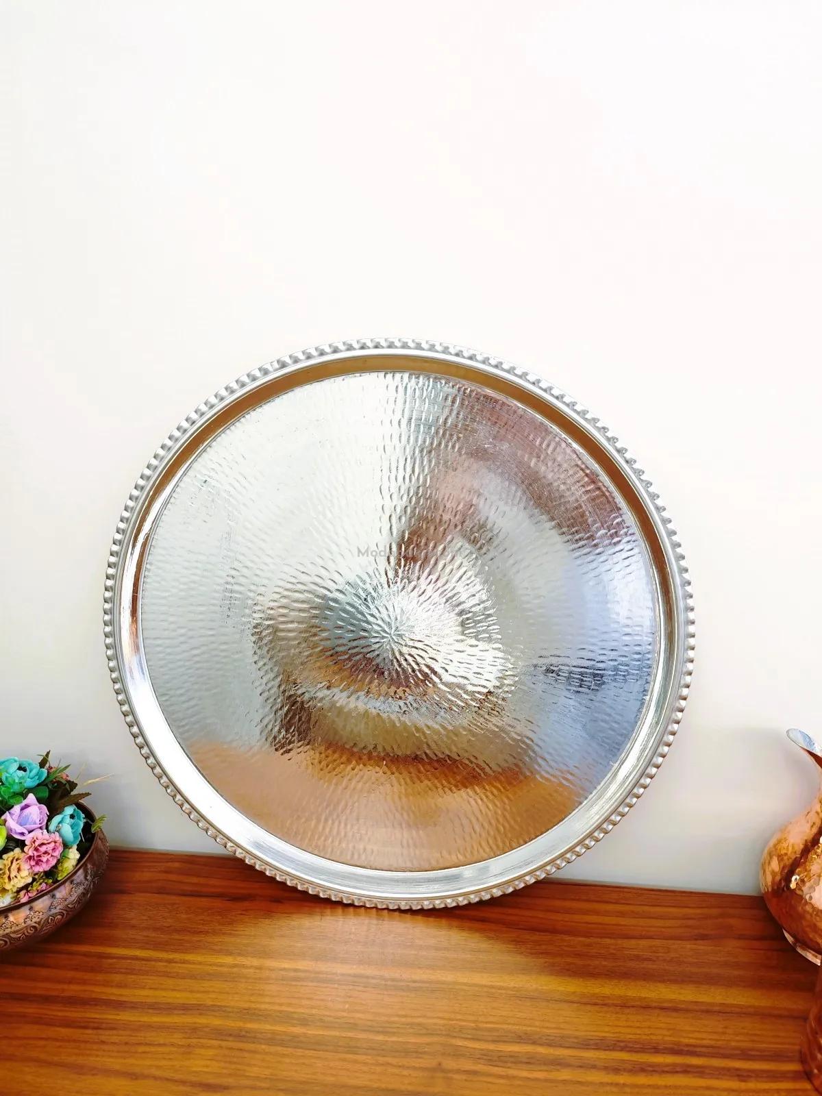 Bakır Çekiçli Sini 80 Cm - Görsel 5