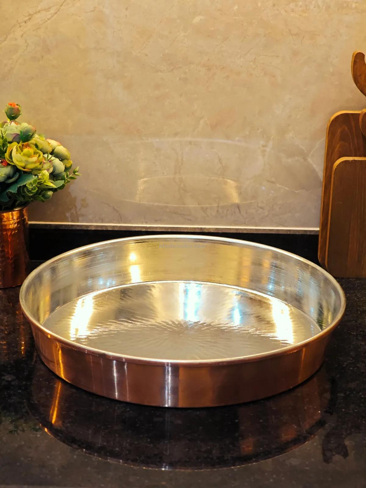 Bakır Derin Fırın Tepsi 34 cm - Görsel 2