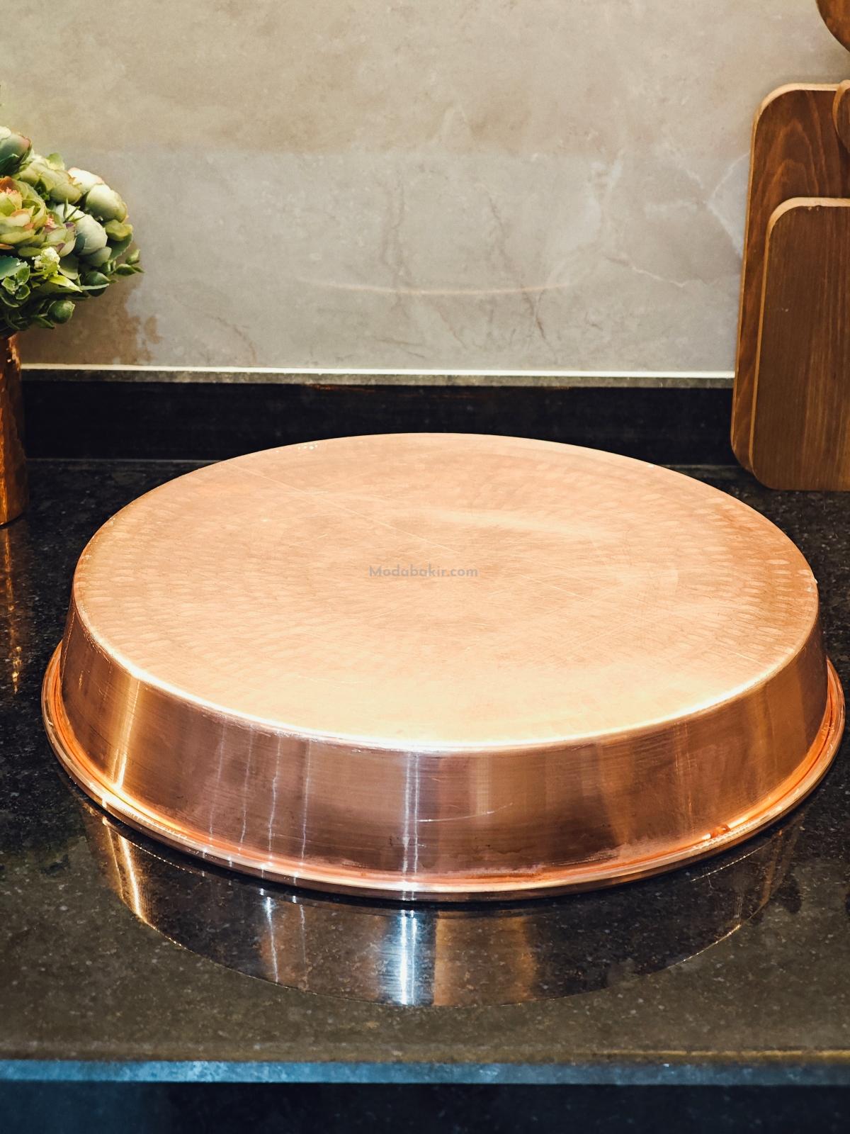 Bakır Derin Fırın Tepsi 38 cm - Görsel 3