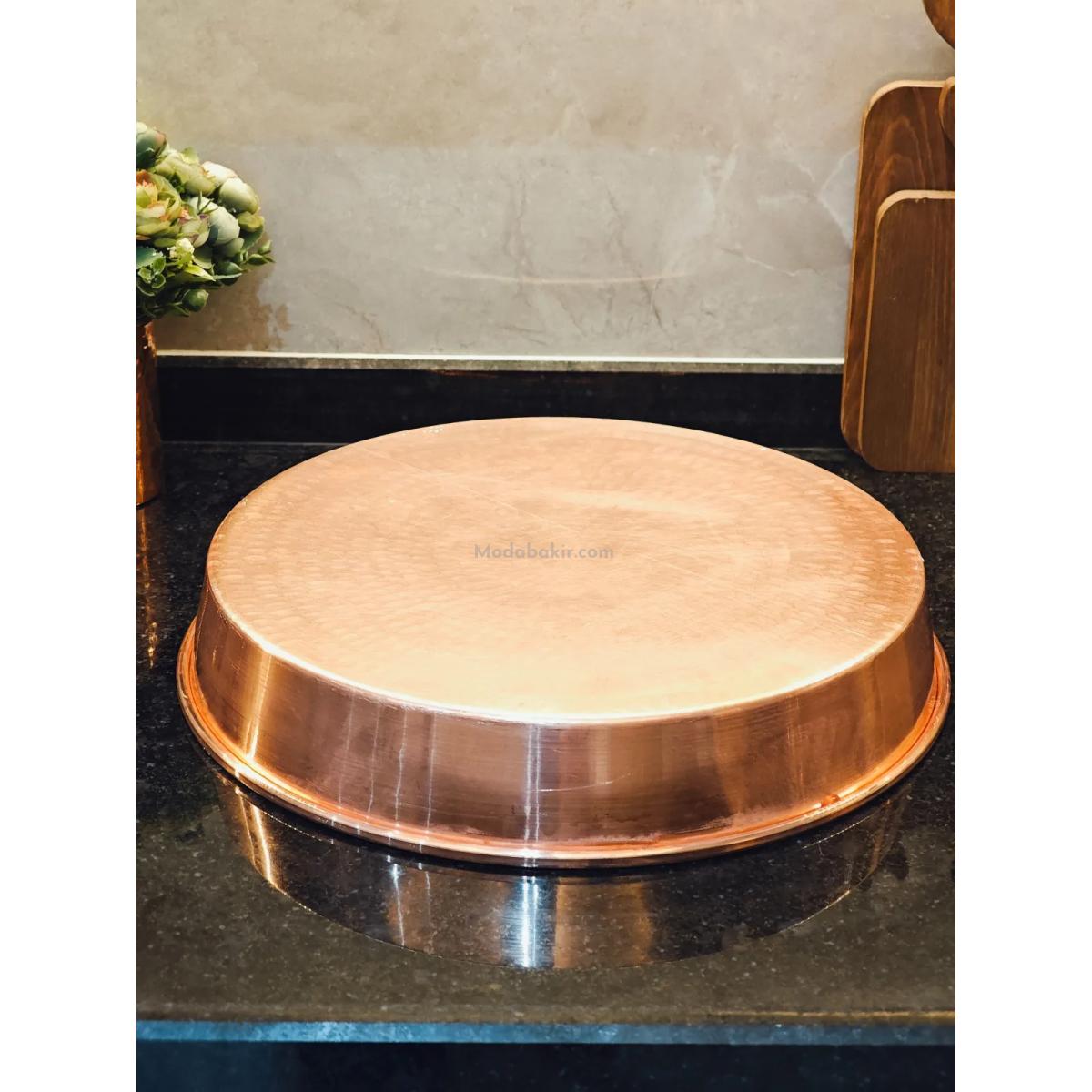 Bakır Derin Fırın Tepsi 34 cm - Görsel 3