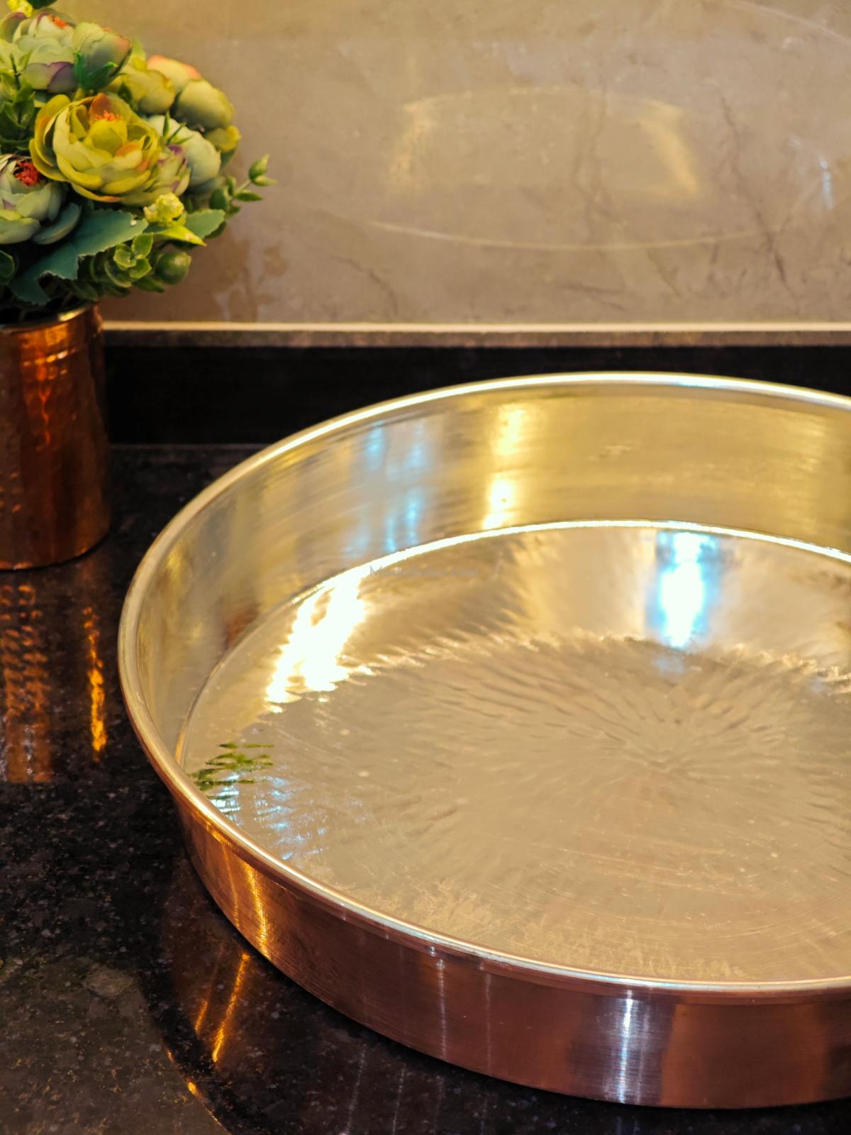 Bakır Derin Fırın Tepsi 38 cm - Görsel 4