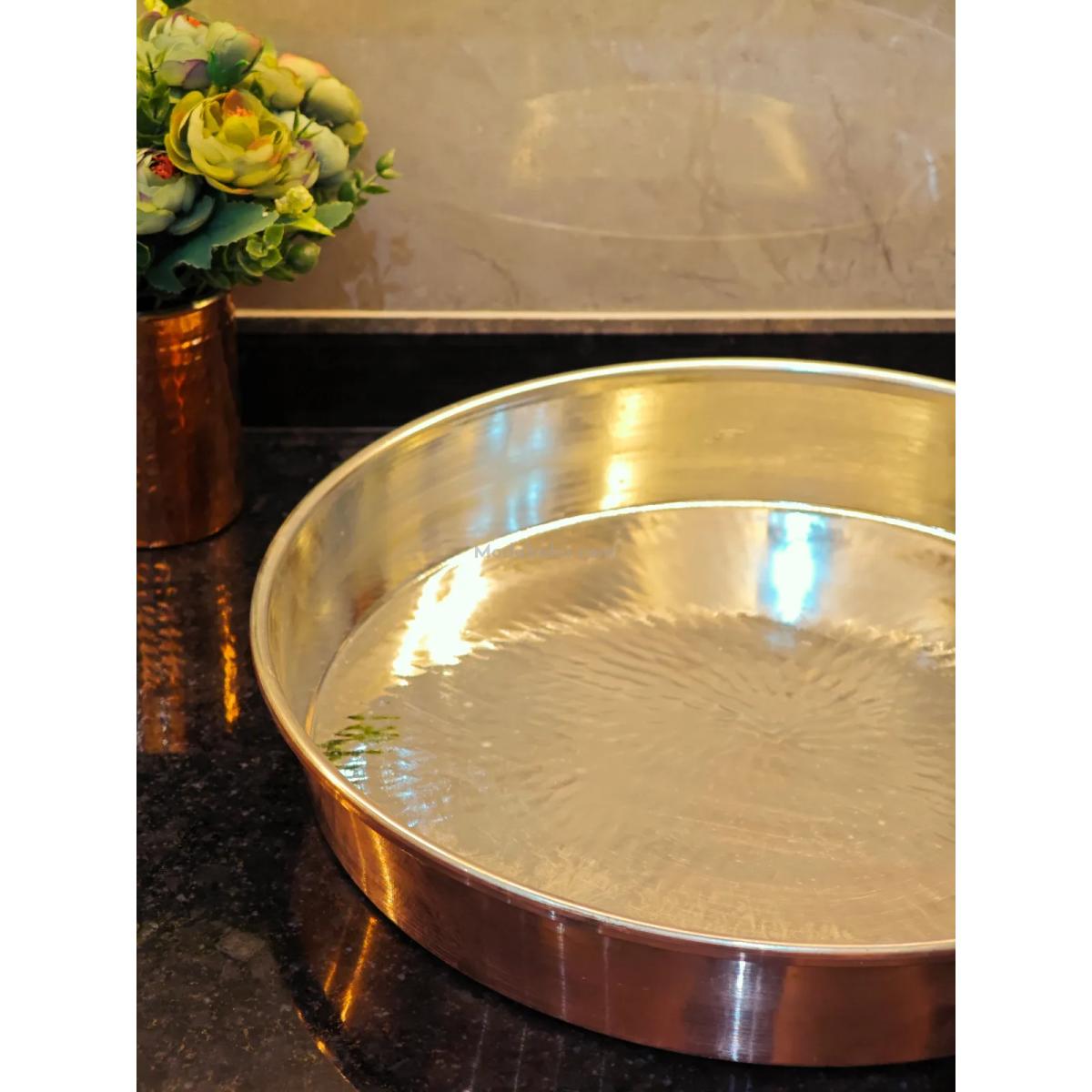 Bakır Derin Fırın Tepsi 34 cm - Görsel 4