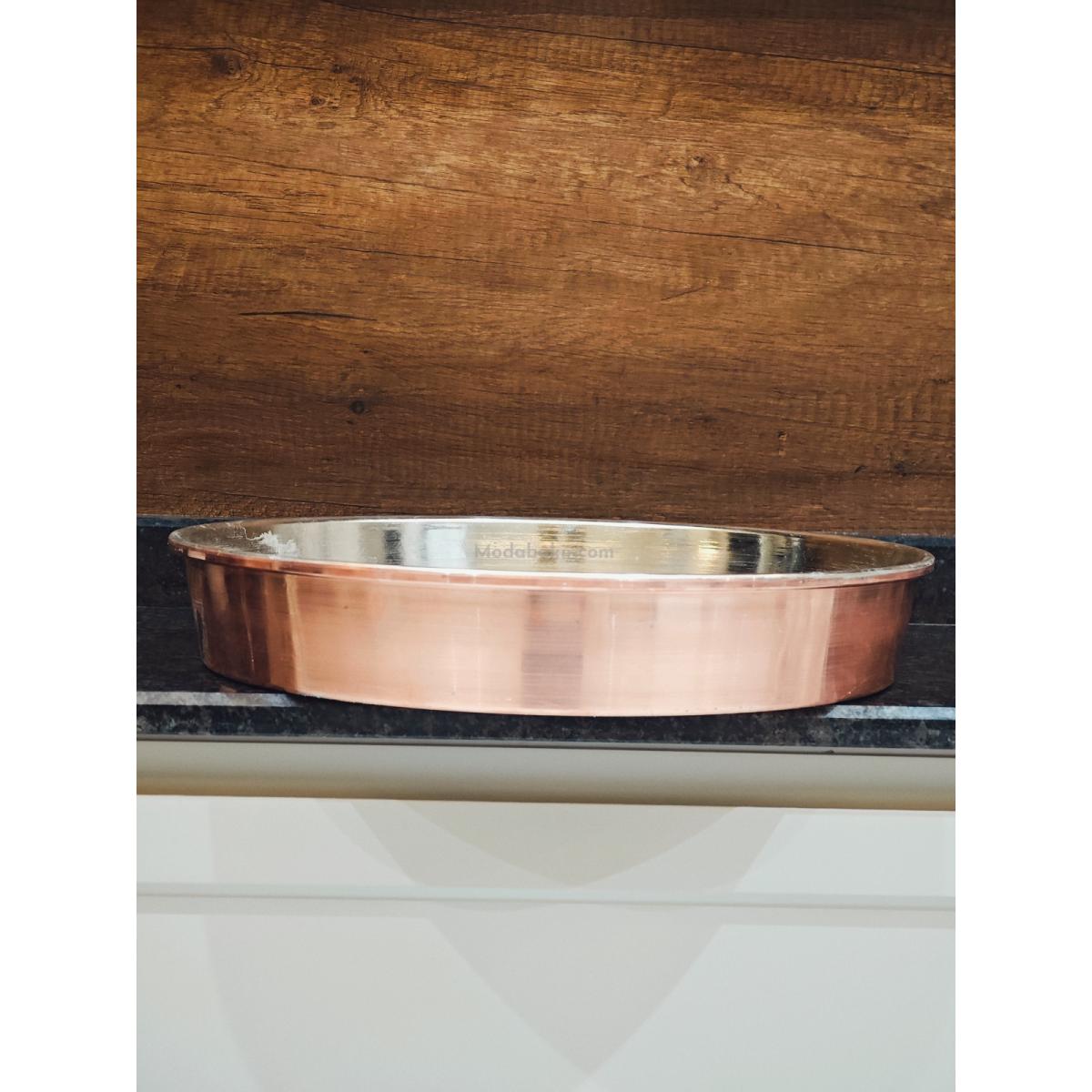 Bakır Derin Fırın Tepsi 34 cm - Görsel 7