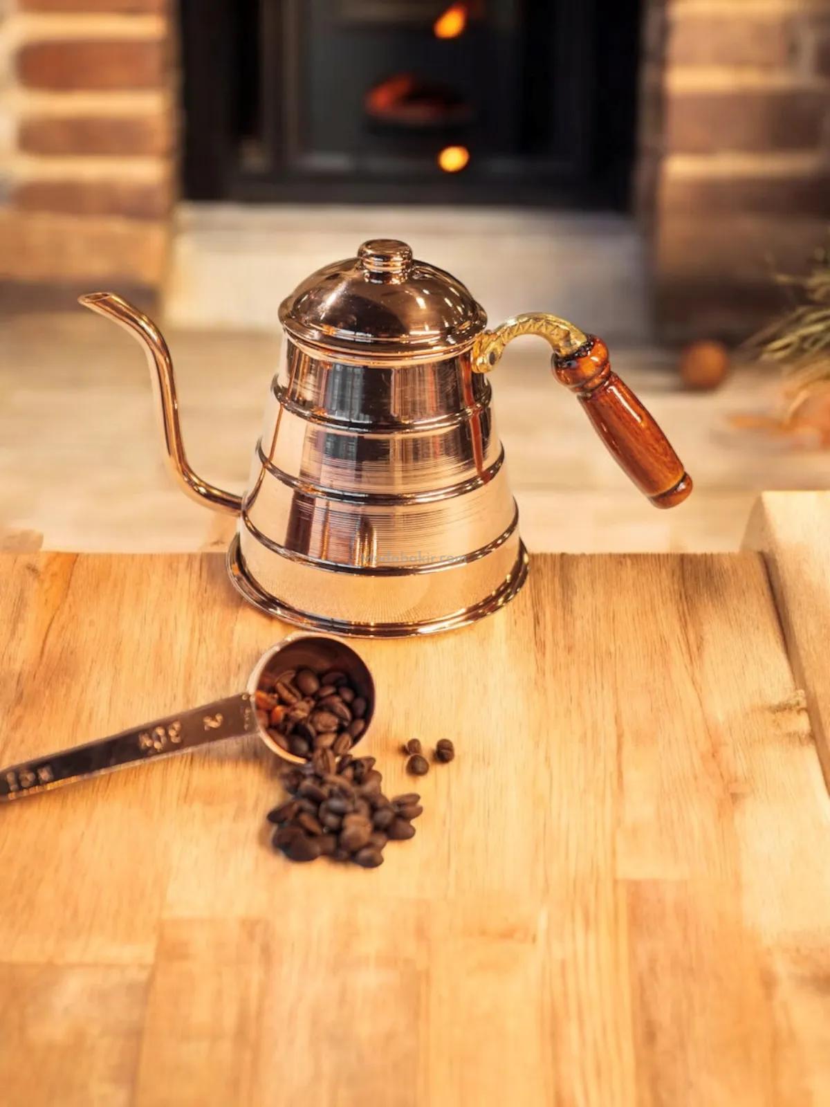 Bakır Filtre Kahve Demlik - Görsel 3