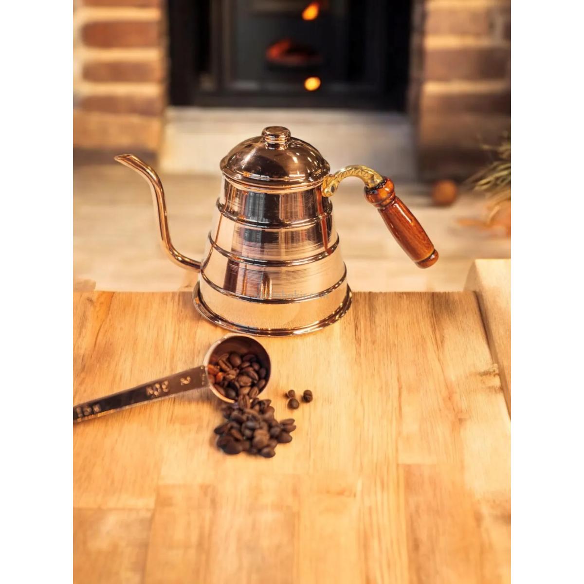 Bakır Filtre Kahve Demlik - Görsel 3