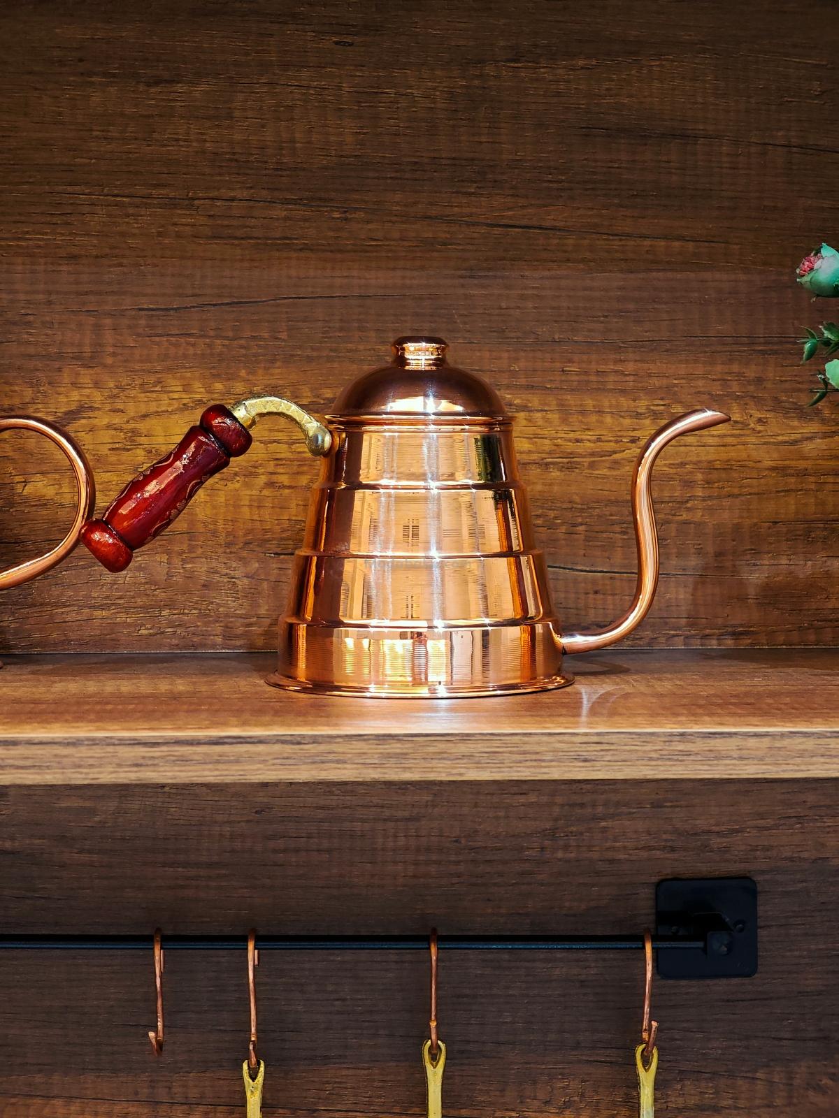 Bakır Filtre Kahve Demlik - Görsel 4