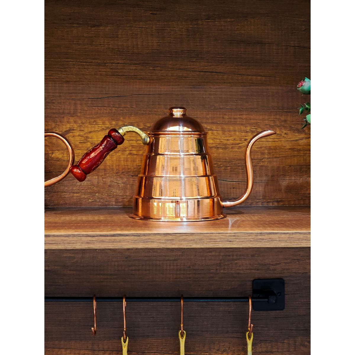 Bakır Filtre Kahve Demlik - Görsel 4