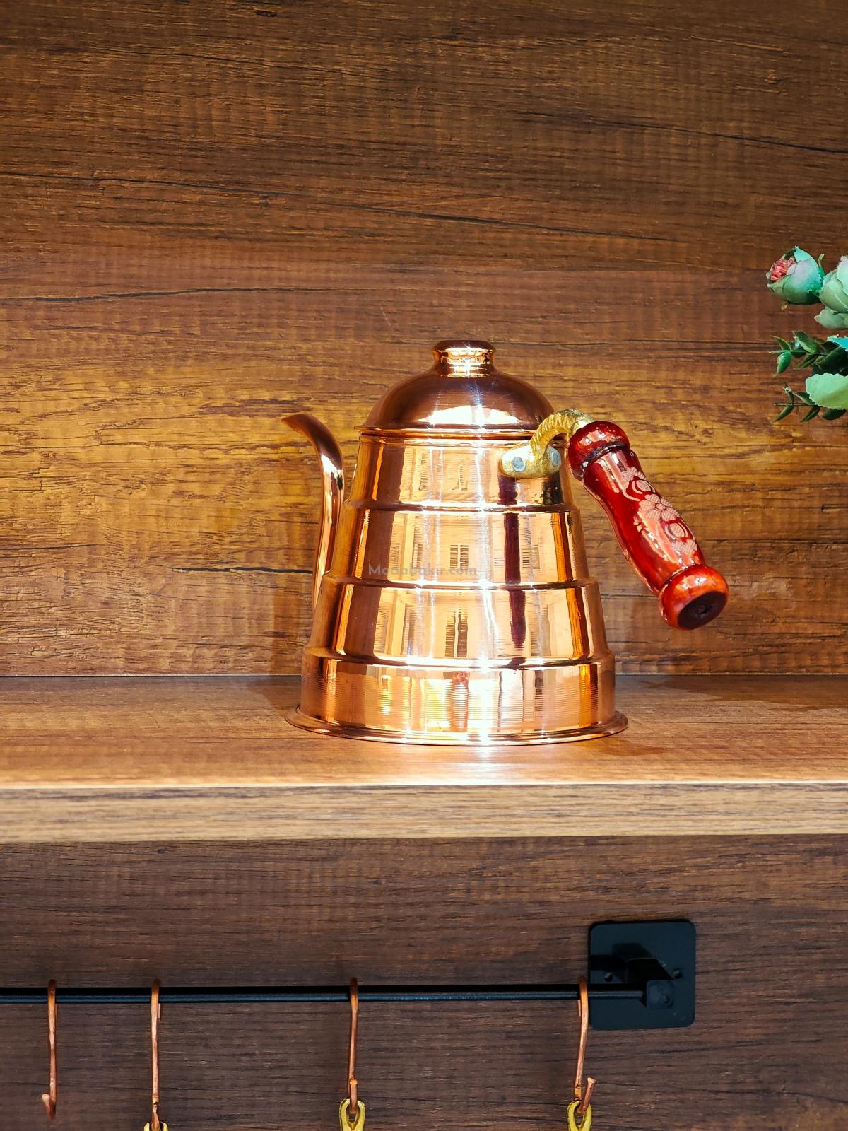 Bakır Filtre Kahve Demlik - Görsel 6