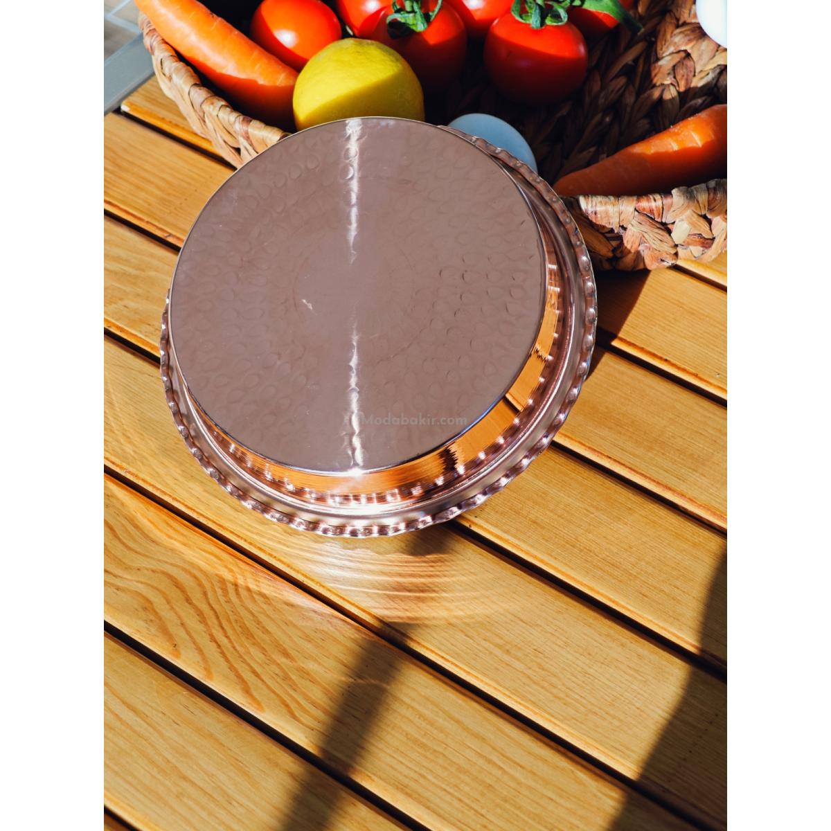 Bakır Fırın Tepsi 20 cm - Görsel 3