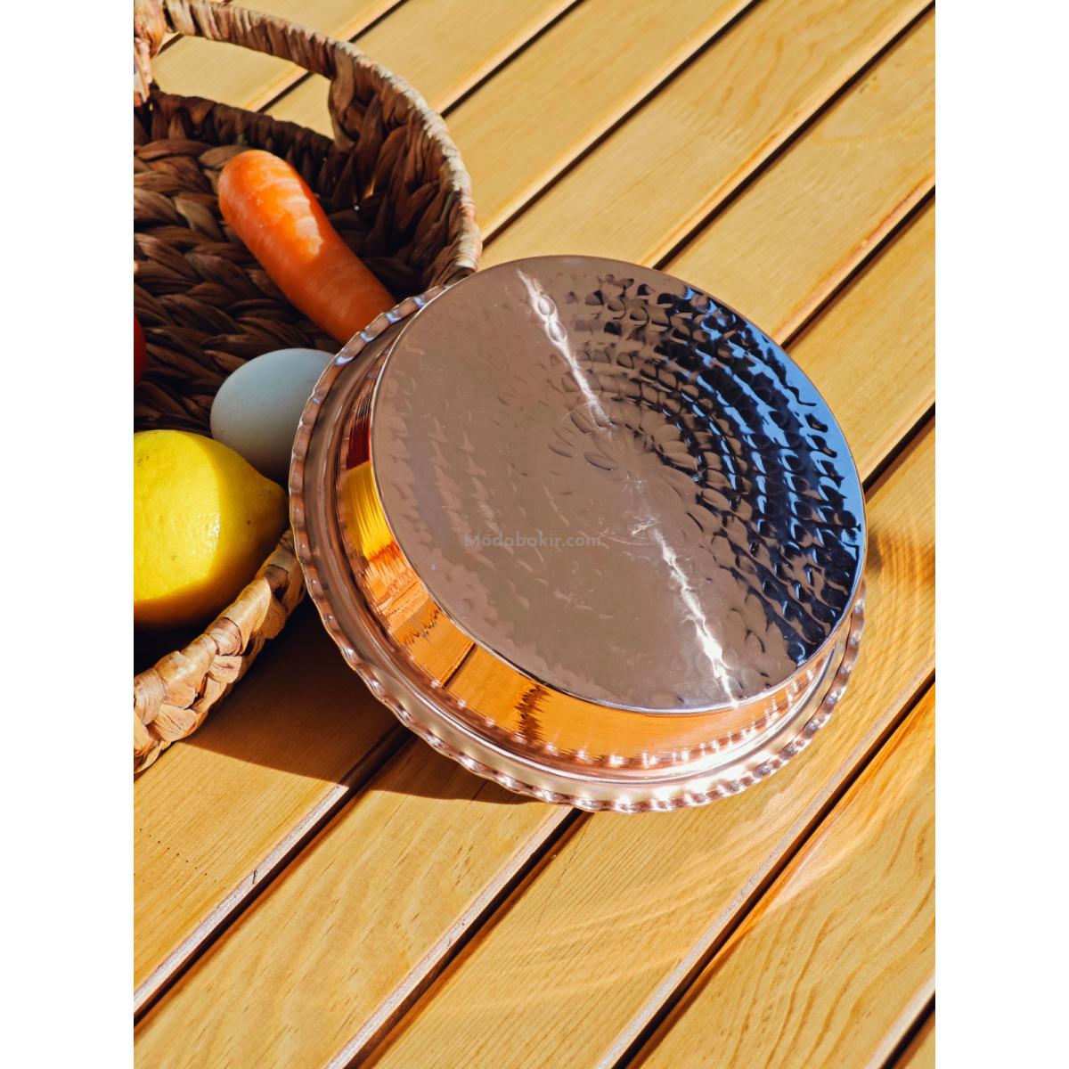 Bakır Fırın Tepsi 20 cm - Görsel 4