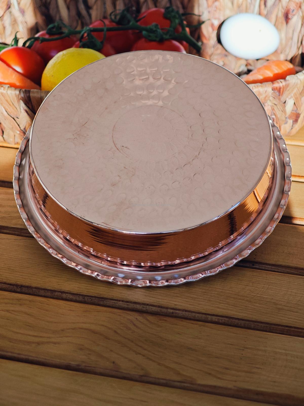 Bakır Fırın Tepsi 20 cm - Görsel 6