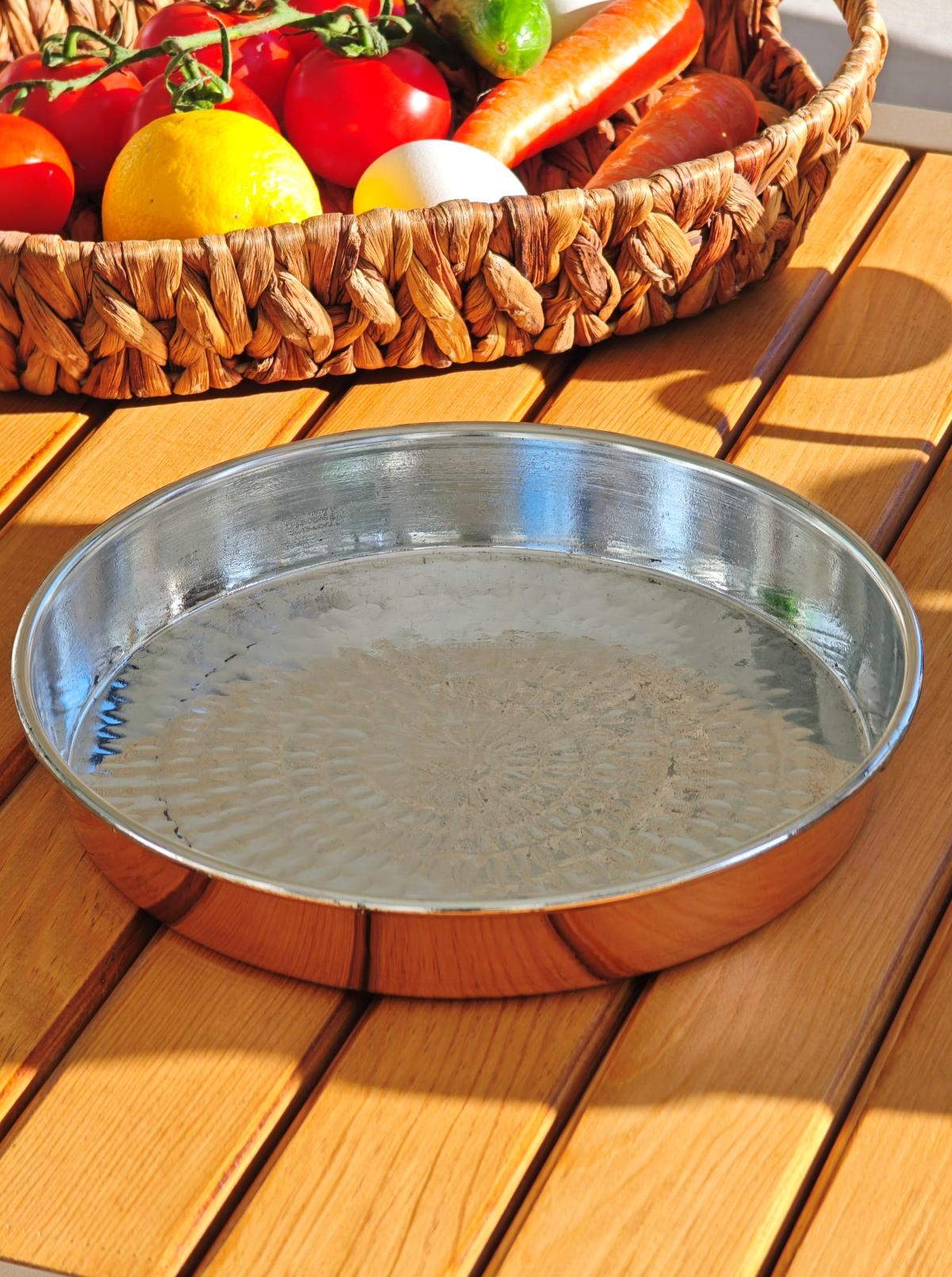 Bakır Fırın Tepsi 24 cm - Görsel 2