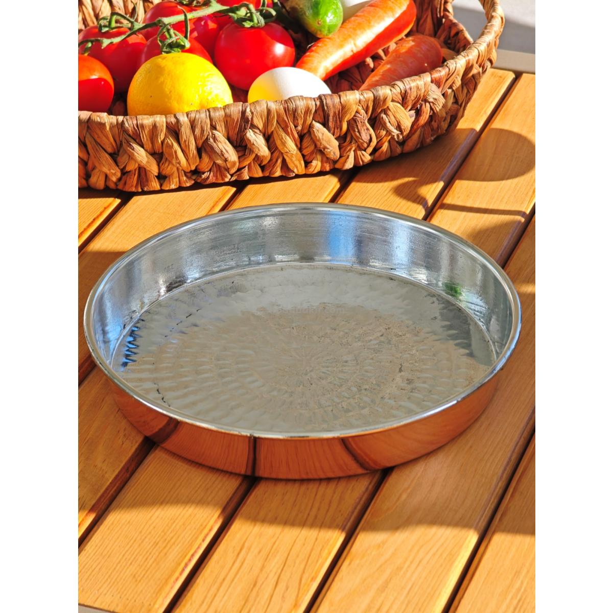 Bakır Fırın Tepsi 24 cm - Görsel 2