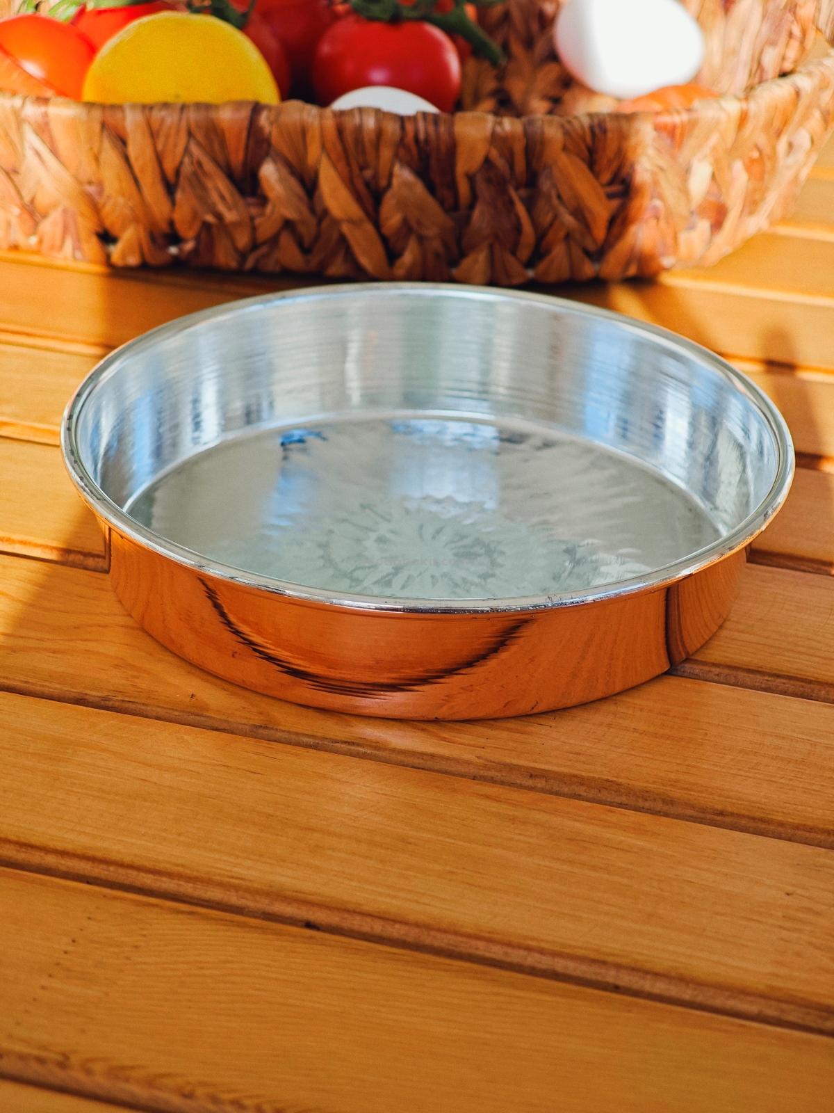 Bakır Fırın Tepsi 24 cm - Görsel 3