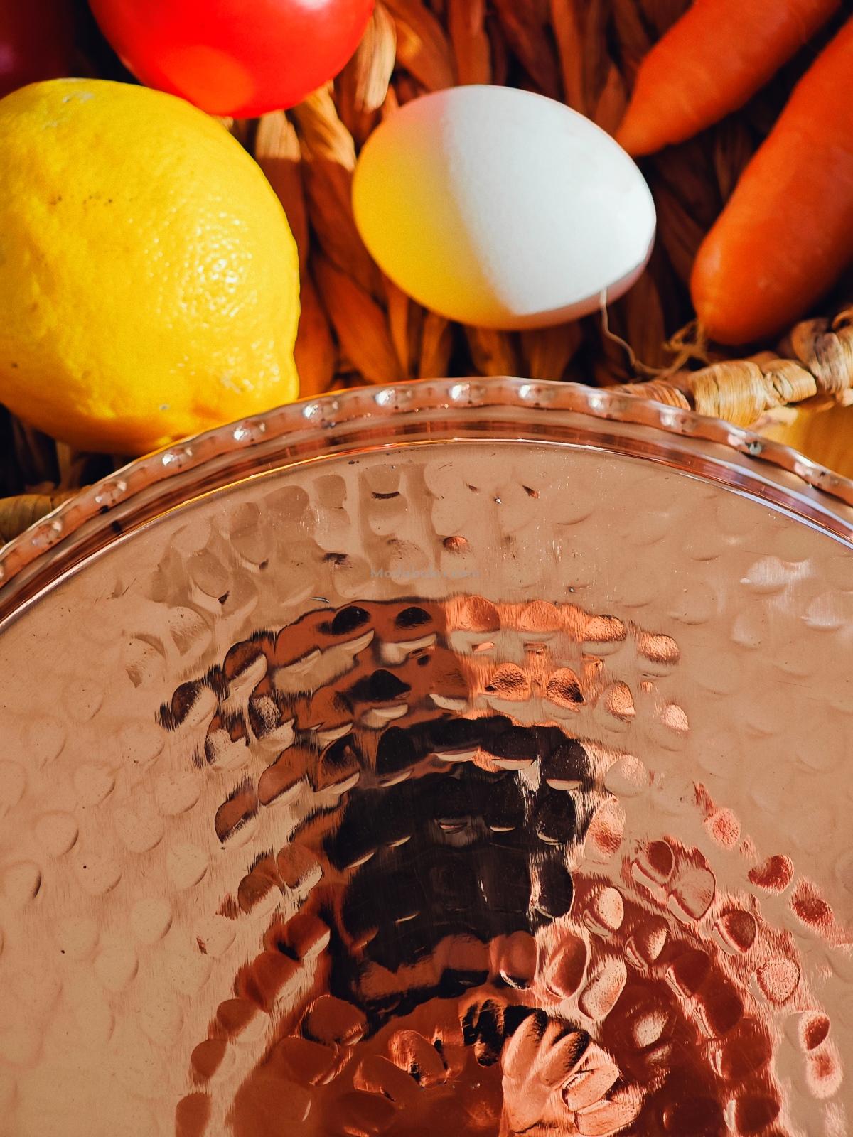 Bakır Fırın Tepsi 25 cm - Görsel 5