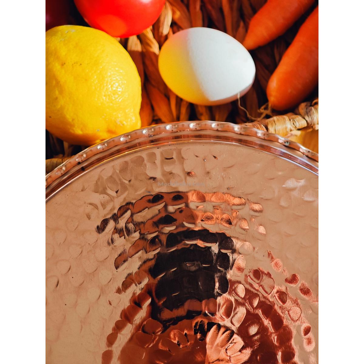 Bakır Fırın Tepsi 25 cm - Görsel 5