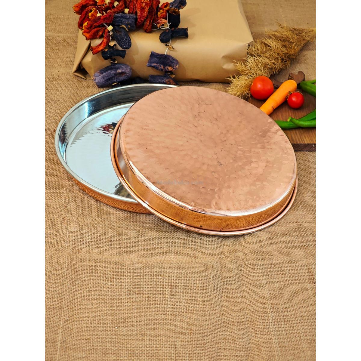 Bakır Fırın Tepsi 39 cm - Görsel 3