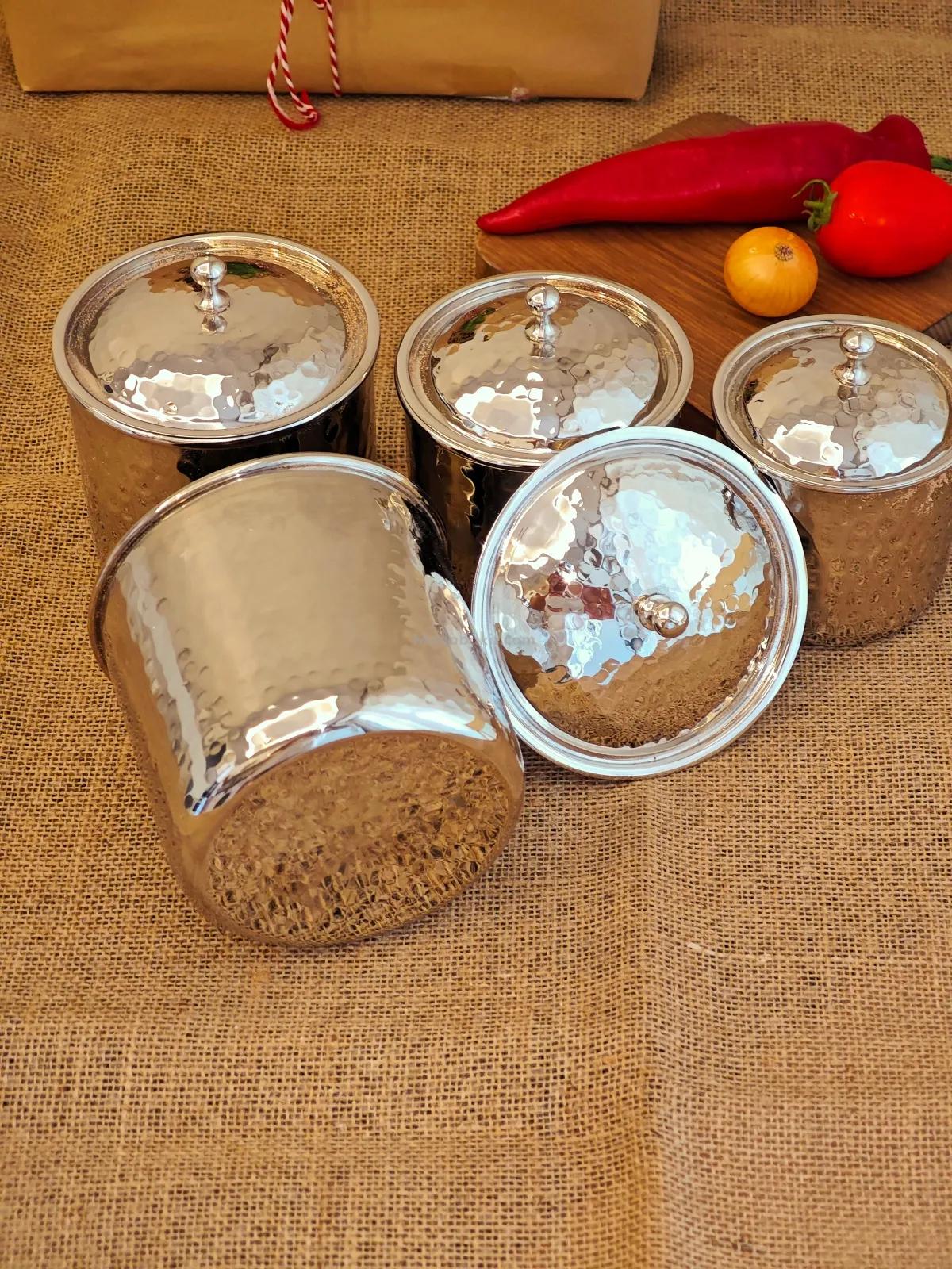 Bakır Gümüş Baharatlık Seti - Görsel 2