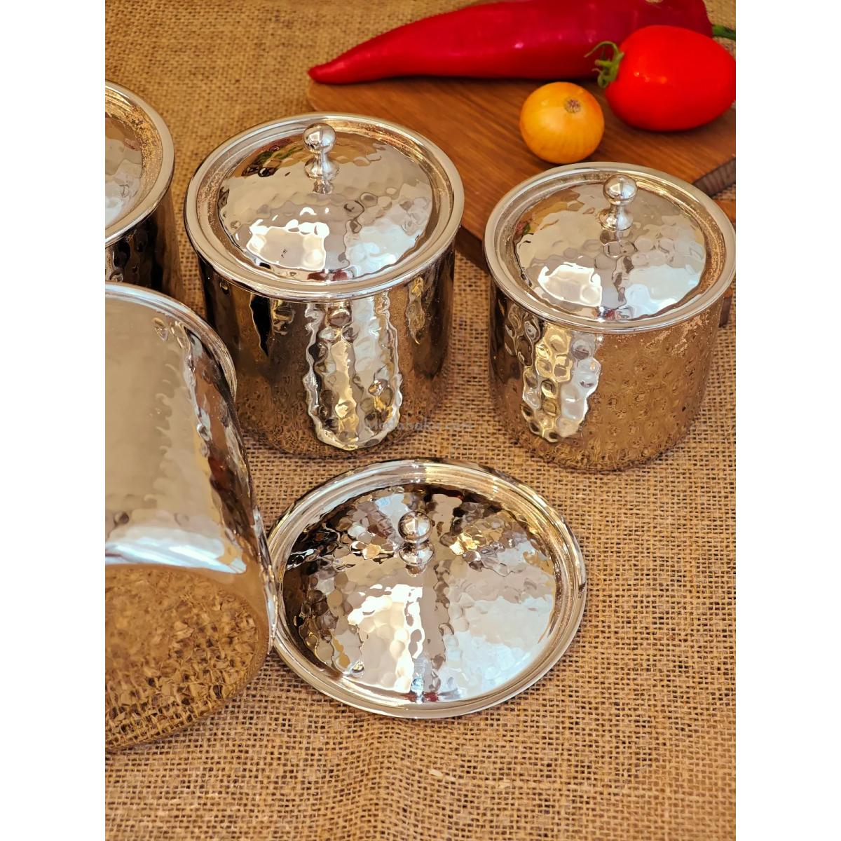 Bakır Gümüş Baharatlık Seti - Görsel 4